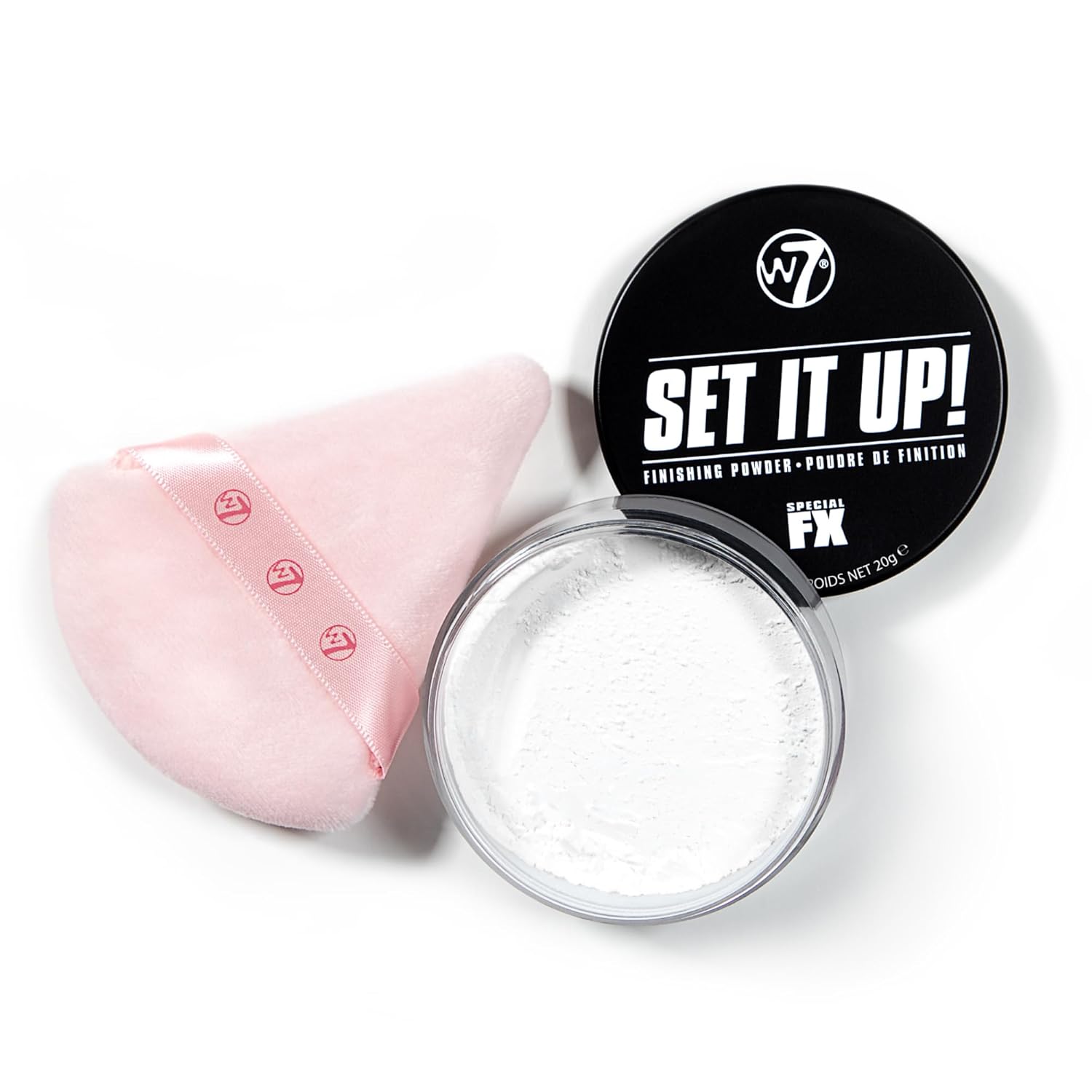 W7 Set It Up Loose Setting Powder & Precision Puff – Translucent, Feather-Light Finishing Powder & Soft Puff for a Flawless, Matte Finish – Easy, Mess-Free Application for Every Makeup Lover! - Image 2