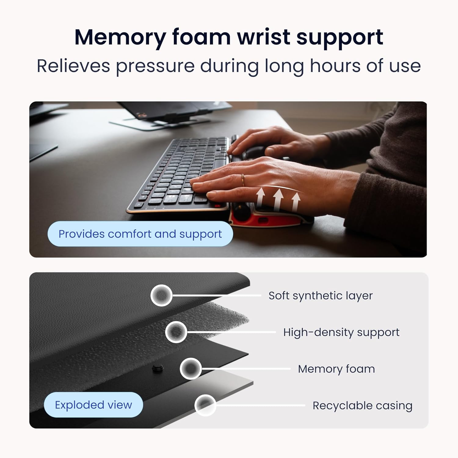 Contour RollerMouse Red Ergonomic Mouse for Shoulder Forearm Wrist Strain Relief for RSI Carpal Tunnel Centered Rollerbar 6 Customizable Buttons 10 Speed Settings Mac/PC Compatible Wireless - Regular - Image 9