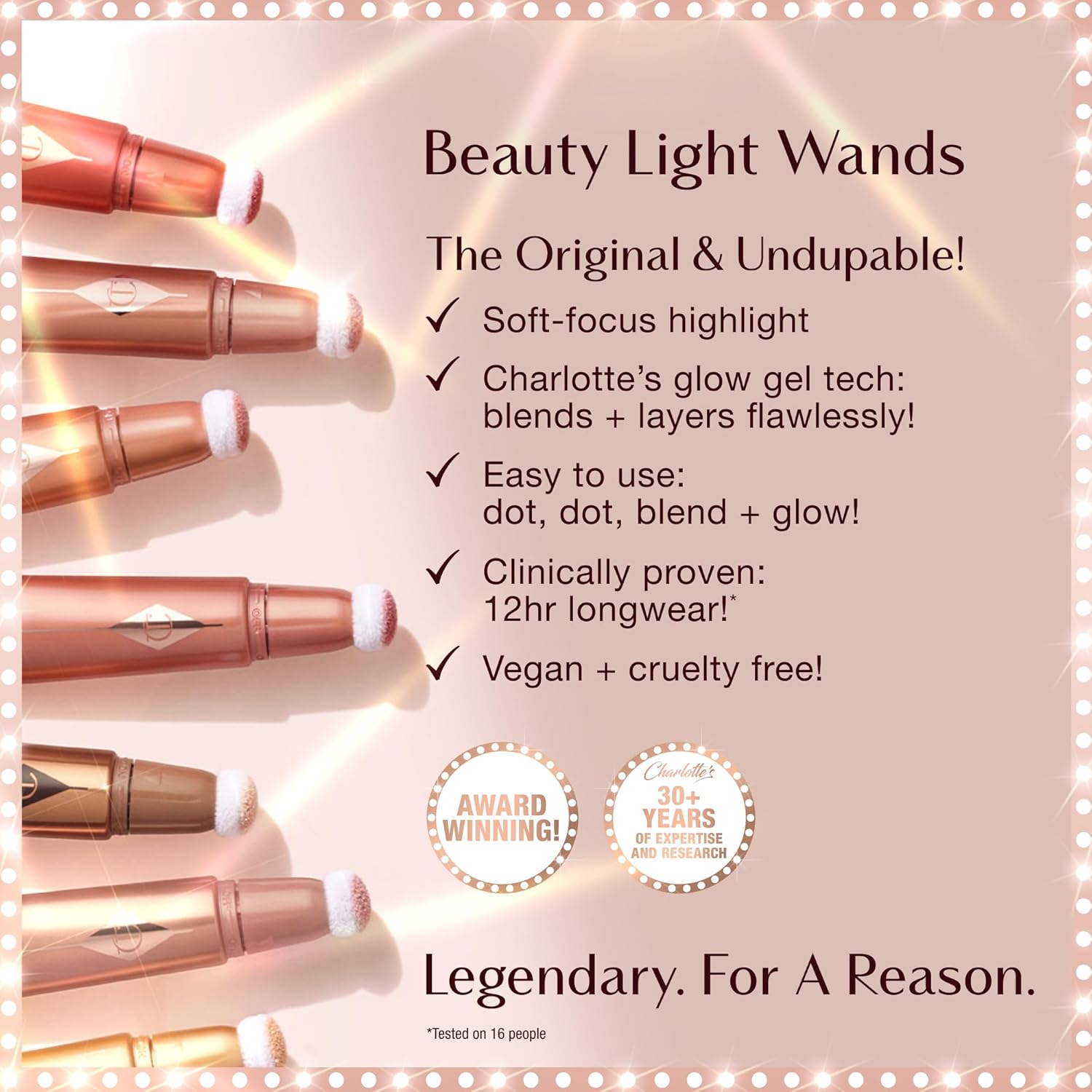 Charlotte Tilbury Beauty Light Wand Liquid Highlighter Makeup - Soft-Focus Highlighter & Blush for Cheeks - Pearlescent, Weightless Radiant Finish - Image 6