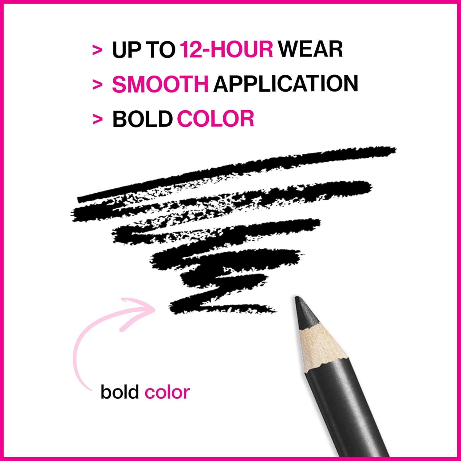 wet n wild Color Icon Kohl Eyeliner Pencil - Rich Hyper-Pigmented Color, Smooth Creamy Application, Long-Wearing Matte Finish Versatility, Cruelty-Free - Baby's Got Black - Image 4