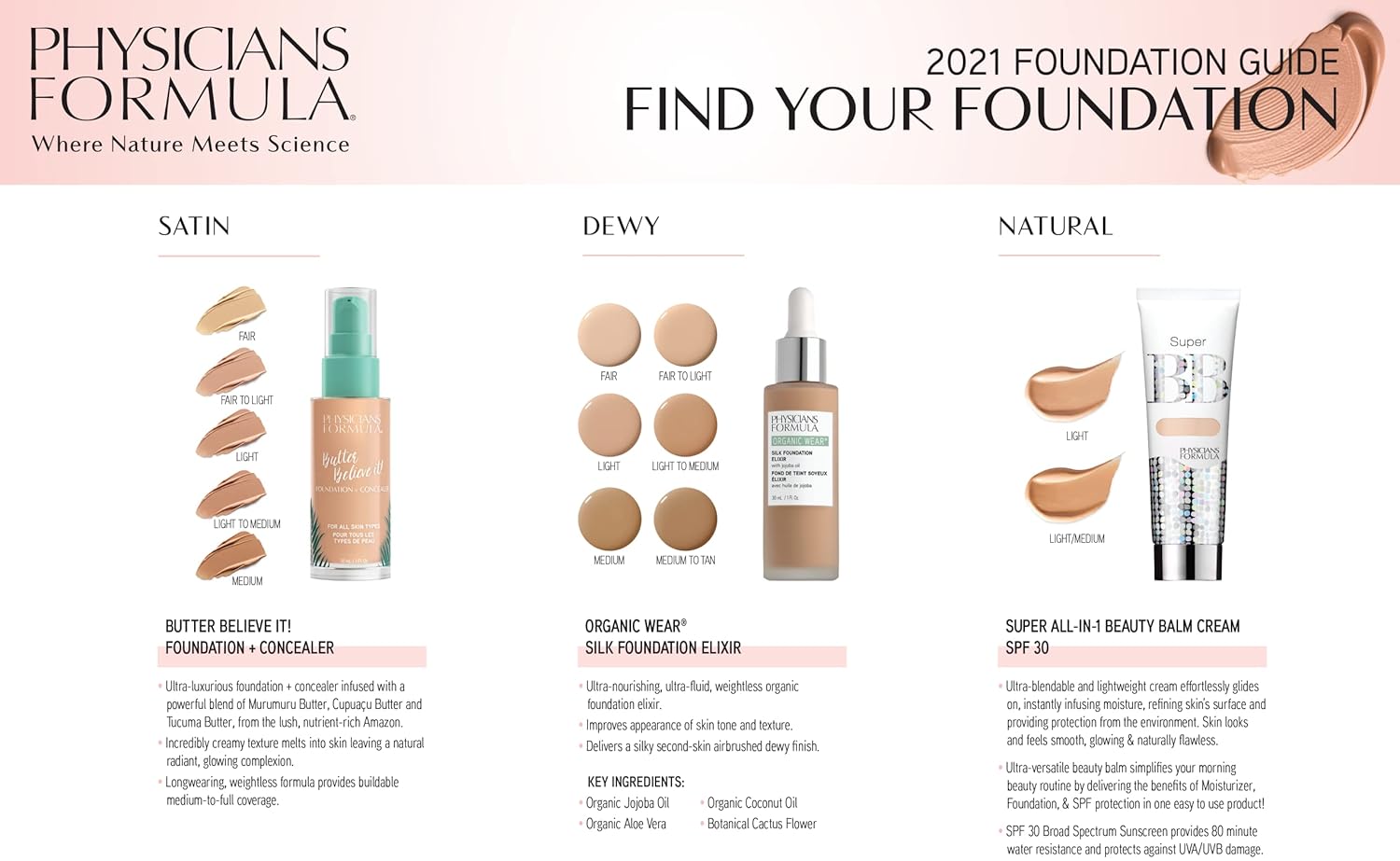 Physicians Formula Super BB Cream. All in 1 Tinted Beauty Balm Foundation Cream, Sheer Moisturizing Coverage, Cruelty Free Light/Medium - Image 8