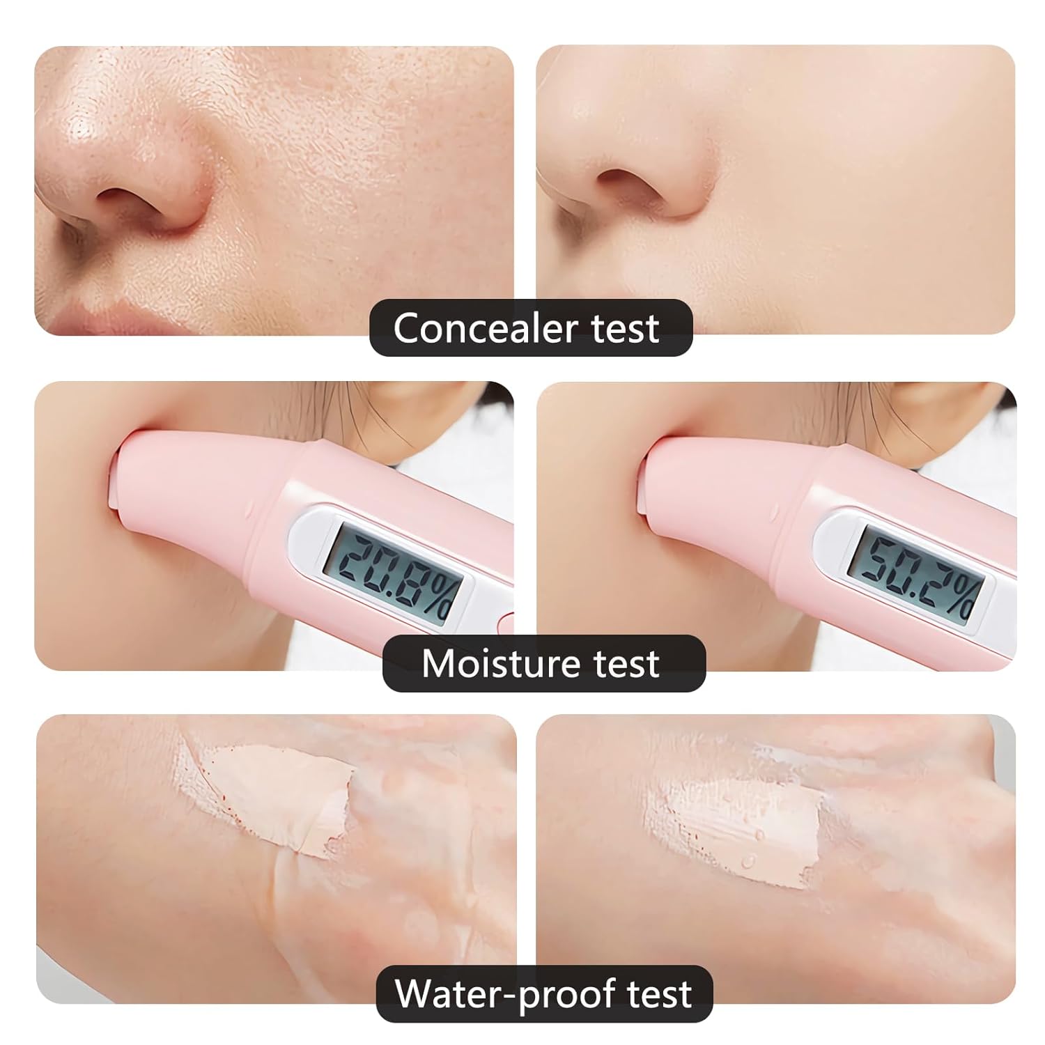 Air Cushion CC Cream Foundation Makeup, BB Cream Makeup, Color Correcting CC Cream, Tattoo Cover Up Makeup, Natural Full Coverage Foundation, Moisturizing Concealer Brighten,Even Skin Tone (Natural) - Image 6