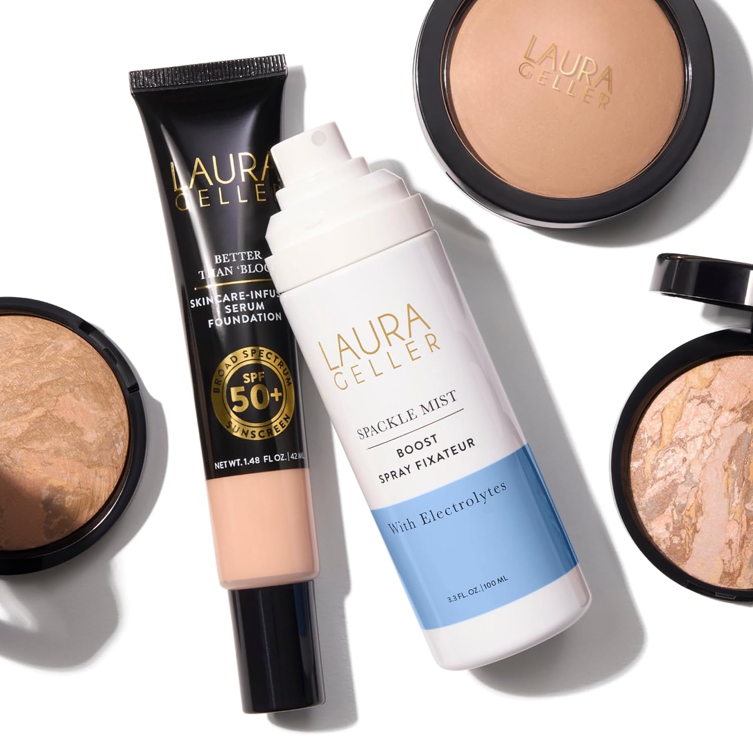 LAURA GELLER NEW YORK Spackle Mist Boost Setting Spray with Electrolytes - Long-Lasting Makeup Spray with Blue Light Protection - Dewy Skin Makeup Setting Spray - Image 9