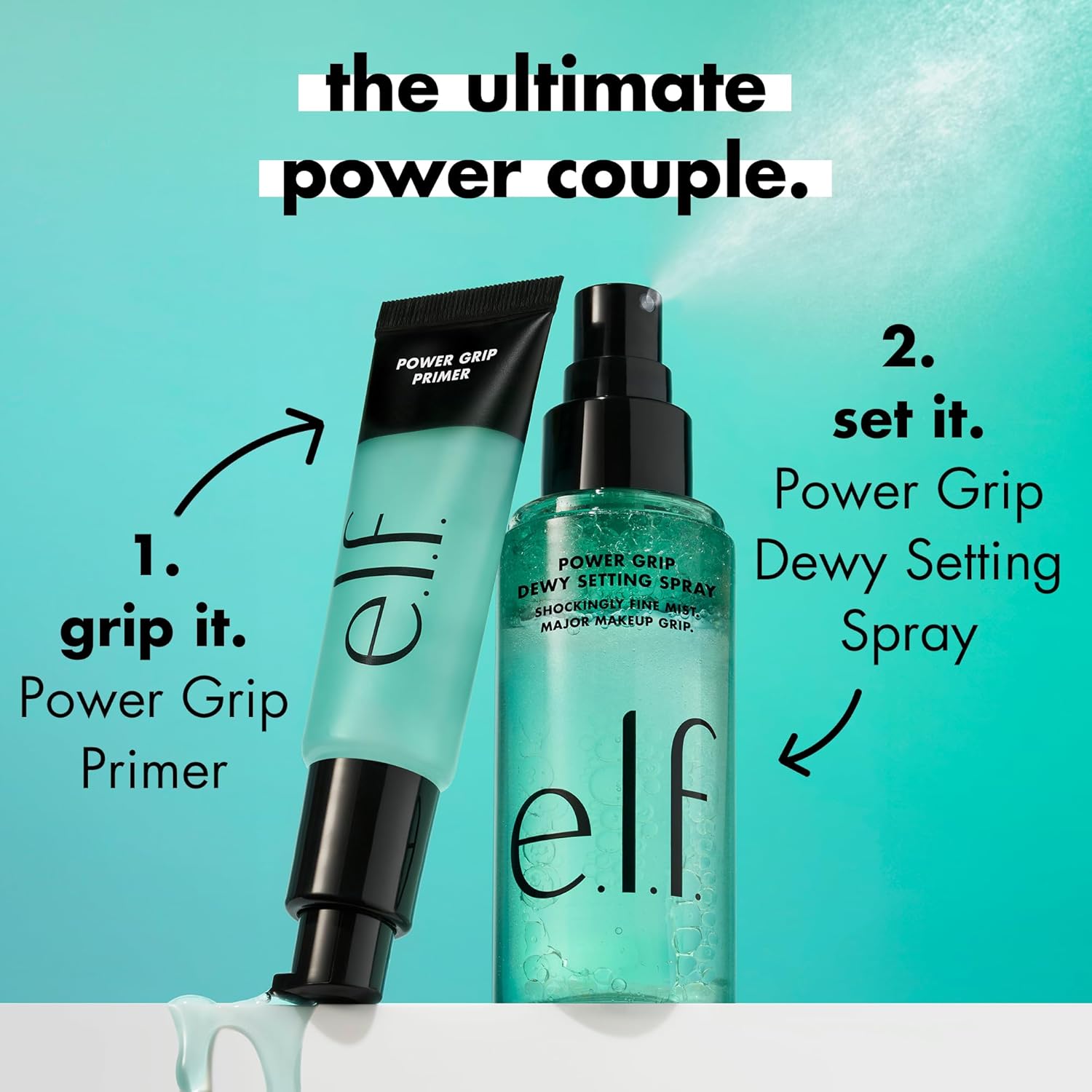 e.l.f. Power Grip Dewy Setting Spray, Ultra Fine Mist Made With Hyaluronic Acid, Grips Makeup For A Hydrated, Dewy Finish, Vegan & Cruelty-Free - Image 7