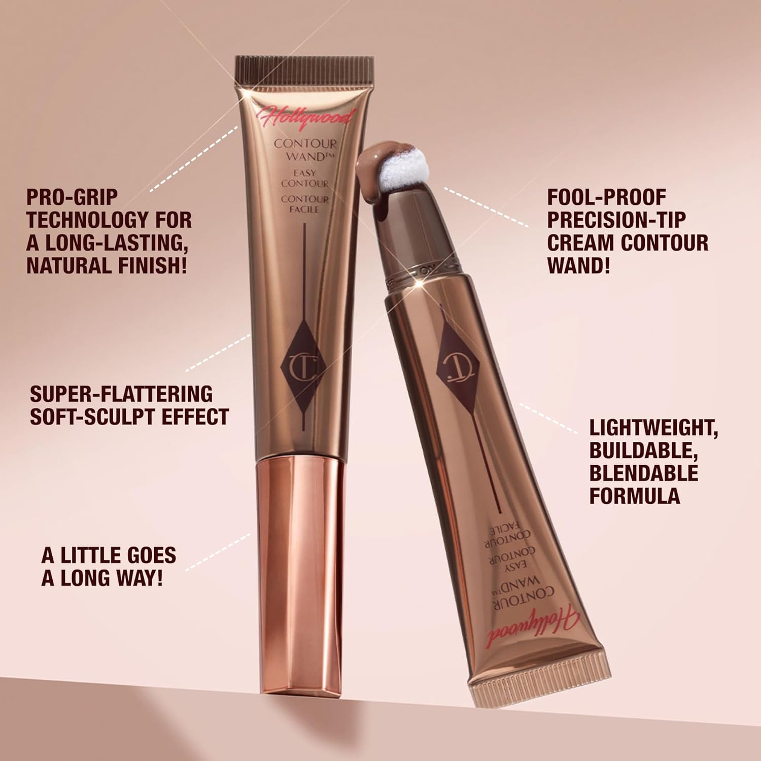 Charlotte Tilbury Hollywood Liquid Contour Wand - Easy-to-Use Contour Stick & Liquid Bronzer for Sculpting & Shaping - Leaves a Natural-Looking Sculpted Finish - Image 7