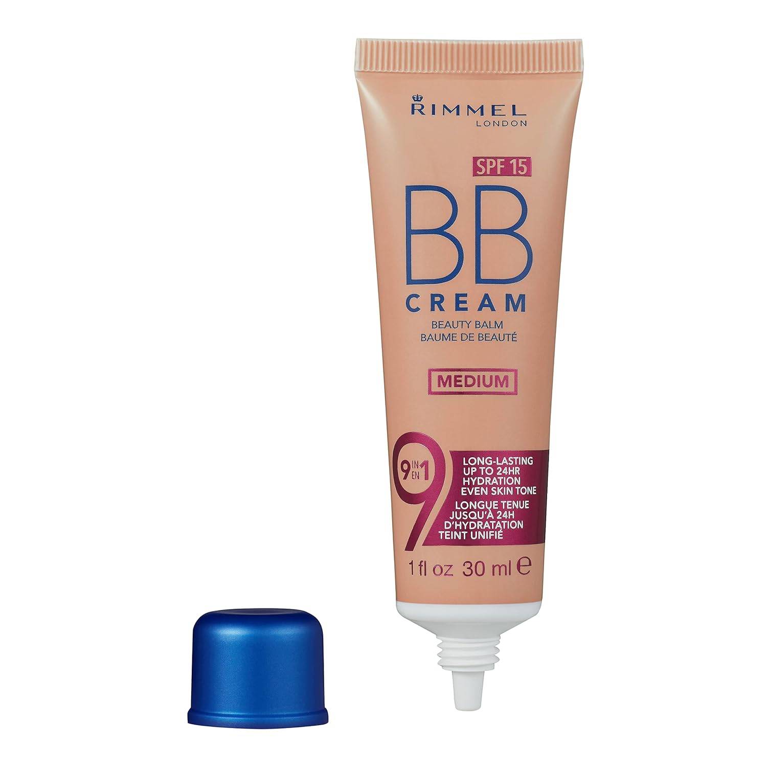 Rimmel London BB Cream, 9-in-1 Lightweight Formula with Brightening Effect and SPF 15 Formula, Medium, 30 ml - Image 3
