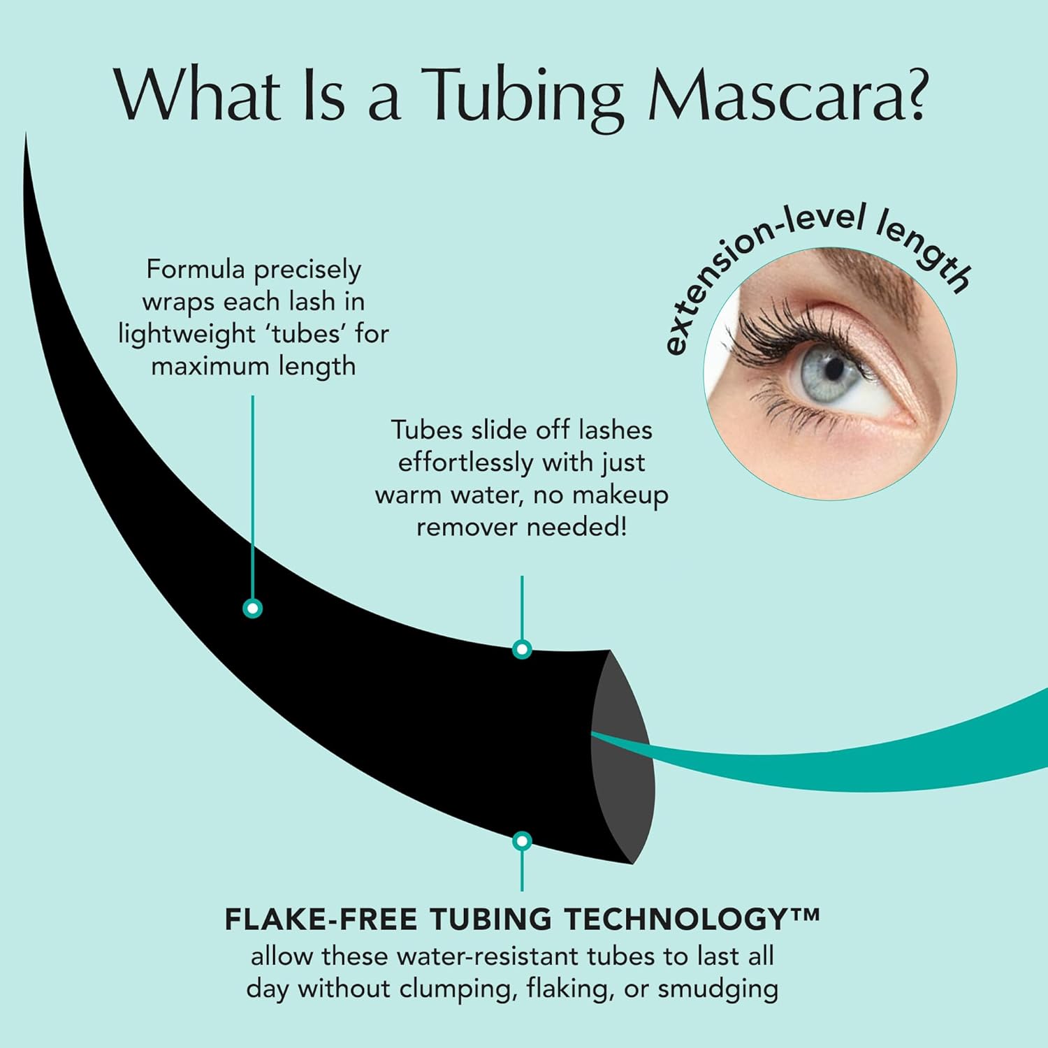 Thrive Causemetics Liquid Lash Extensions Mascara, Tubing Thrive Mascara Lengthening, Volumizing & Curling, Smudge Proof, Washable, No Clumping or Flaking, Vegan & Cruelty Free, Brynn (Rich Black) - Image 3