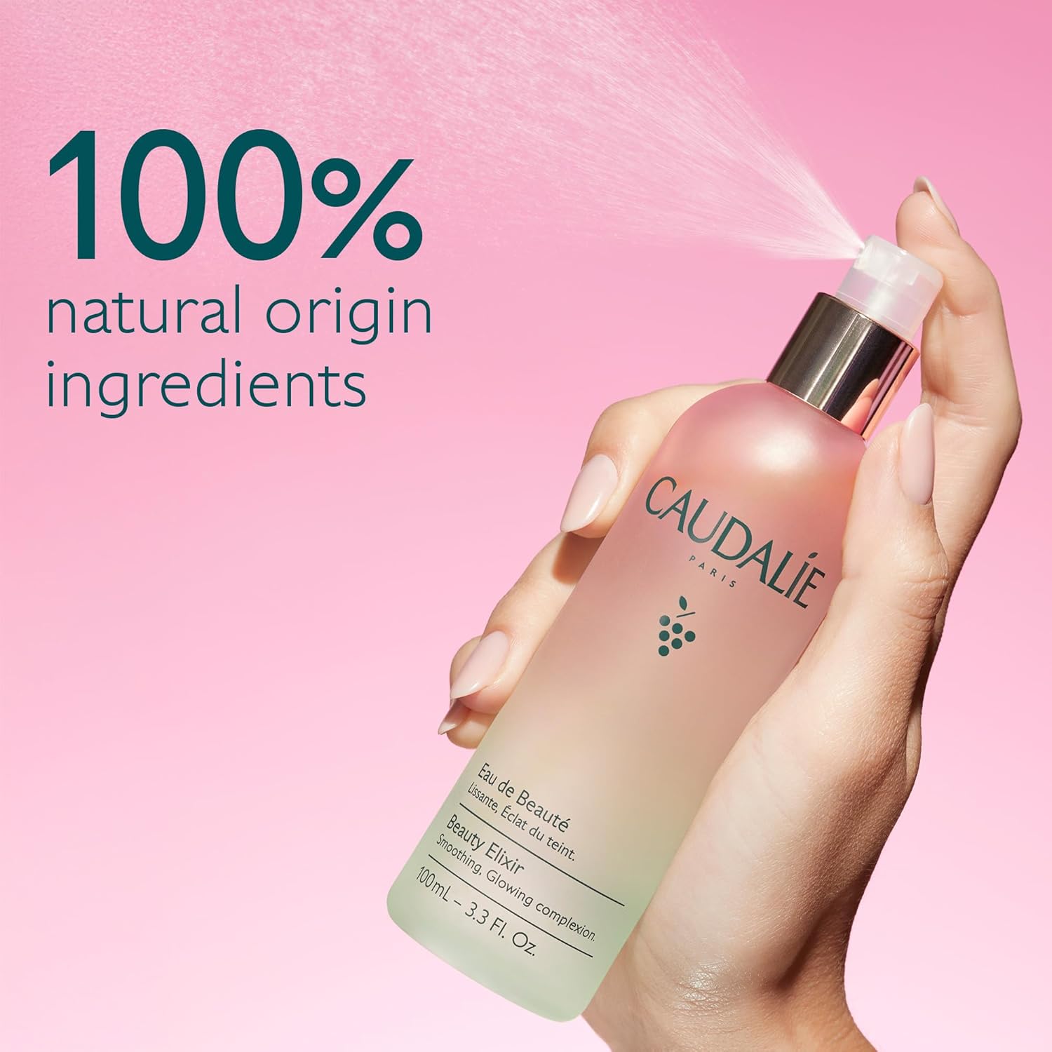 Caudalie Beauty Elixir Face Mist: Toner That Tightens Pores + Reduces Dullness + Sets Makeup - Image 4