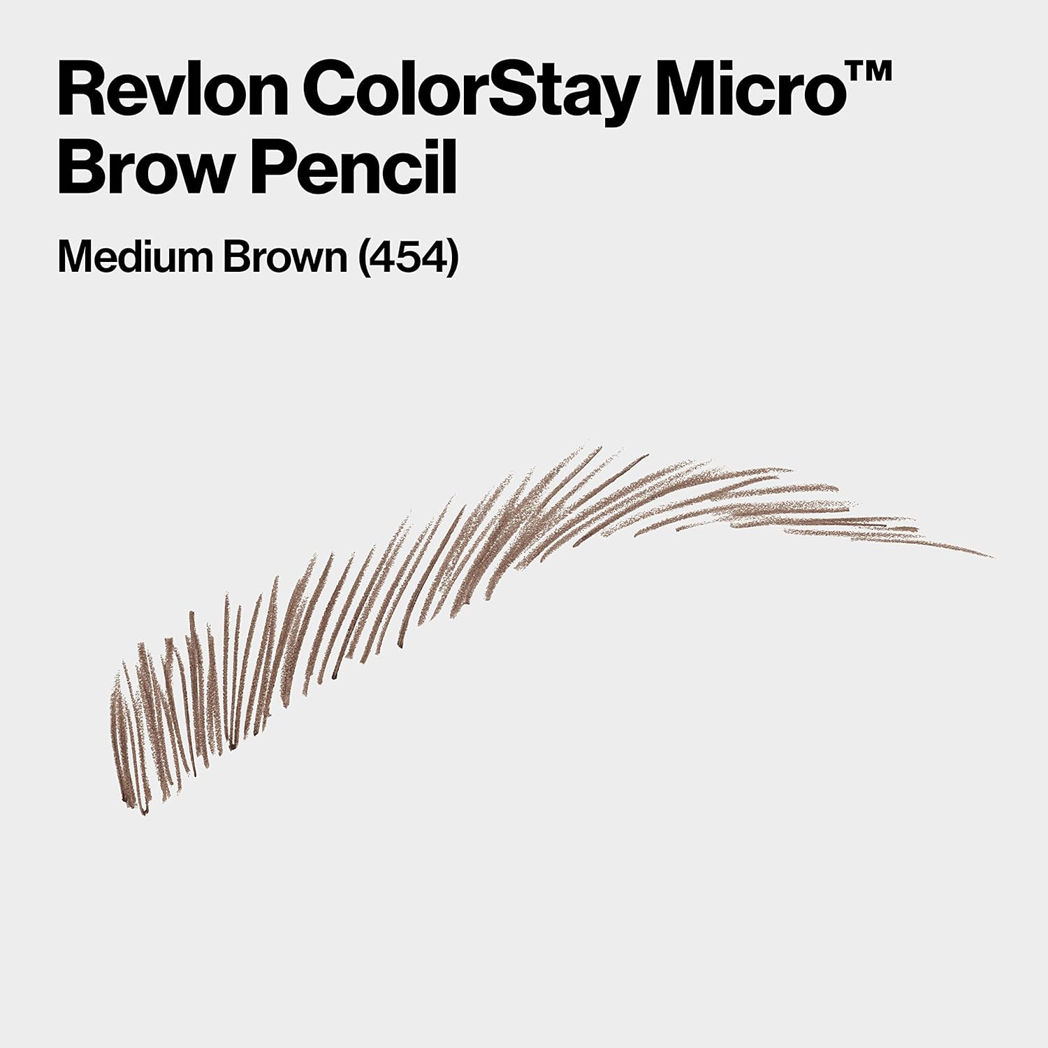Revlon ColorStay Micro Eyebrow Pencil with Built In Spoolie Brush, Infused with Argan and Marula Oil, Waterproof, Smudgeproof, 454 Medium Brown, 0.003 oz - Image 3