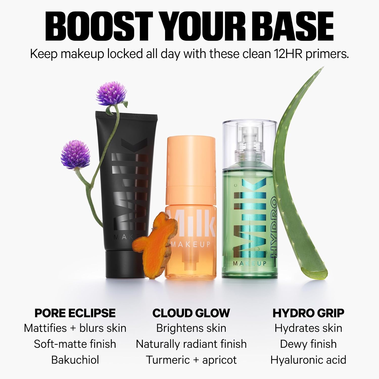 Milk Makeup Hydro Grip Primer with Hyaluronic Acid + Niacinamide – Hydrating Face Primer Grips Makeup for Up to 12 Hours – Silicone-Free, Lightweight Gel with Dewy Finish - Image 7