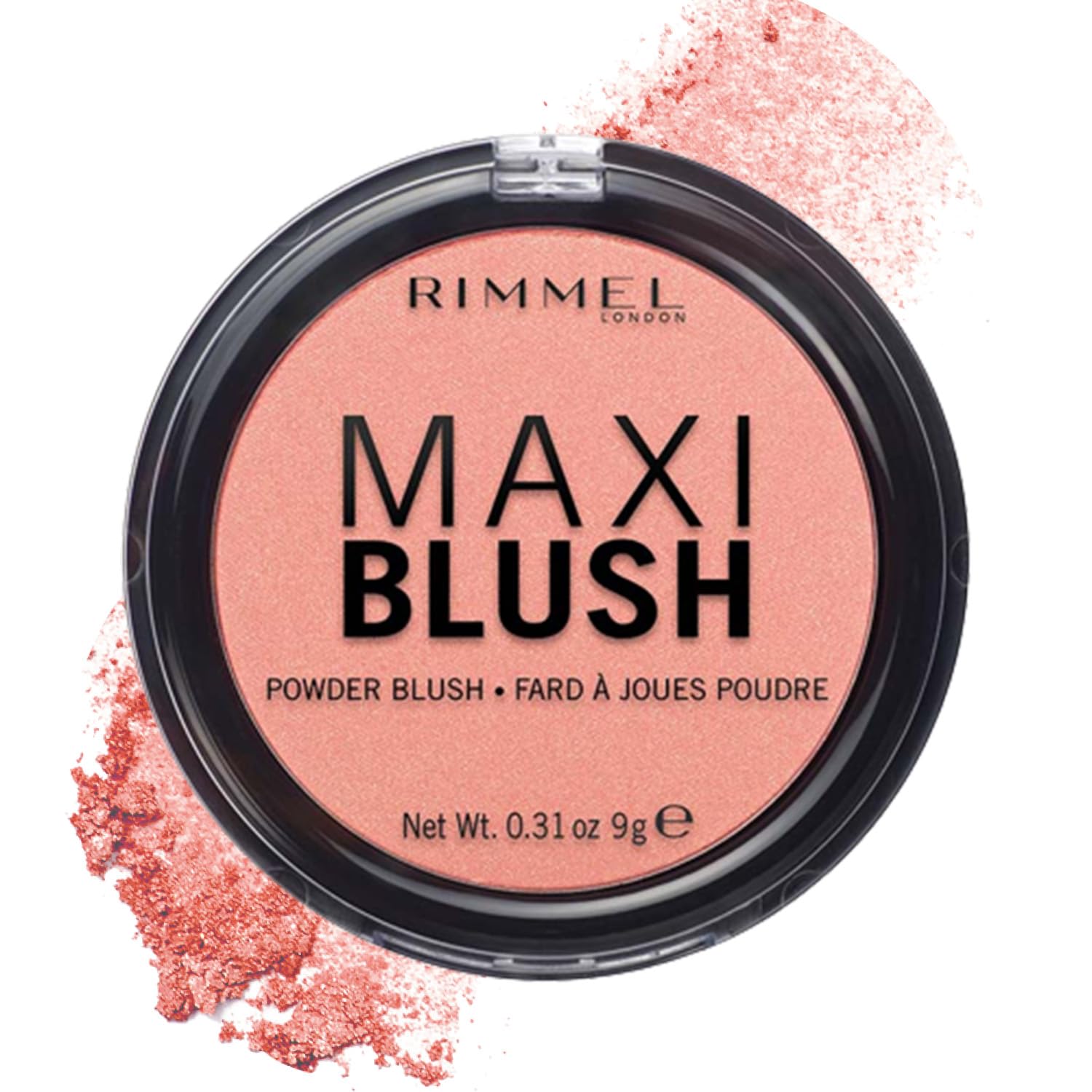 Rimmel London Maxi - 001 Third Base - Blush Powder, Lightweight, Highly Pigmented, Blendable, 0.31oz - Image 2
