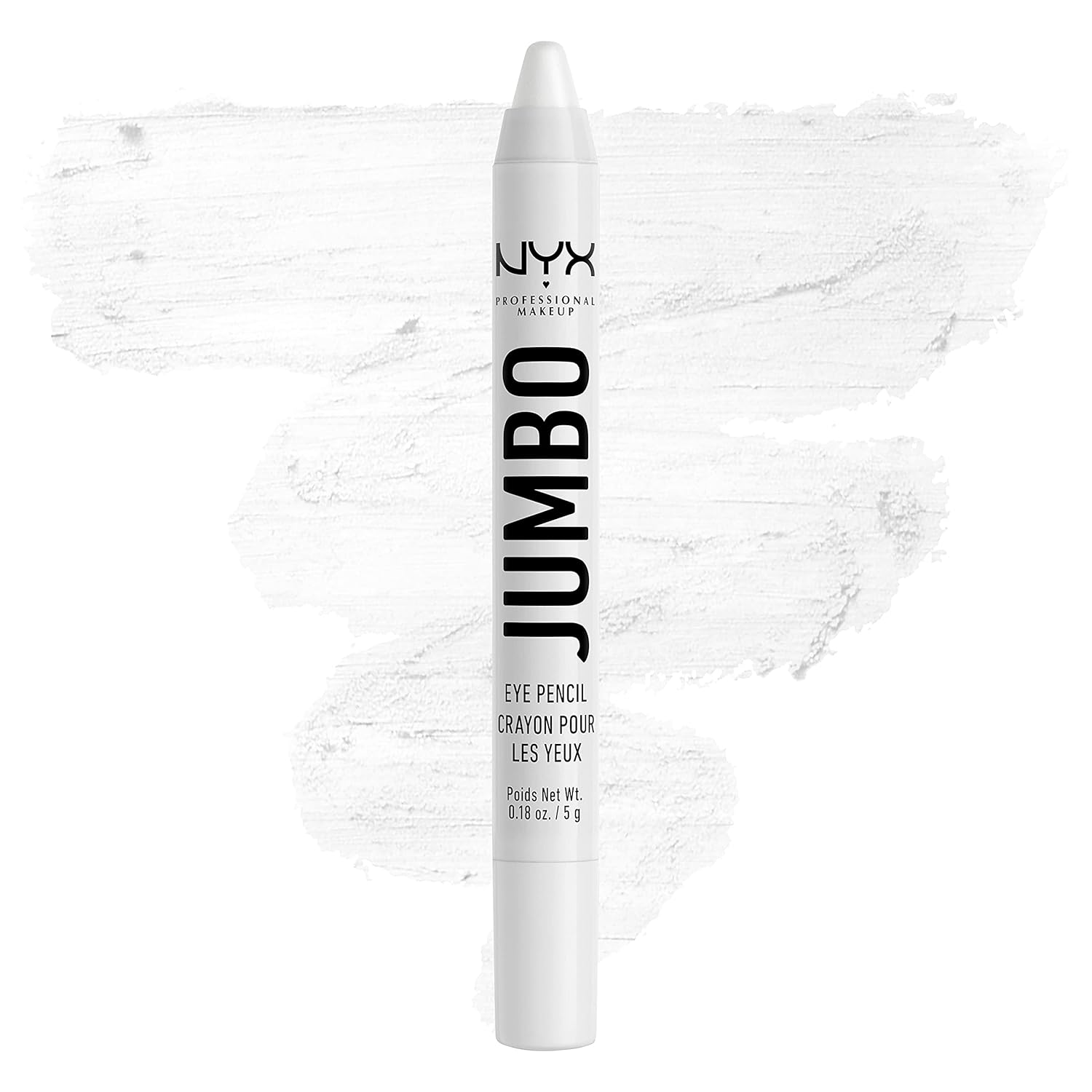 NYX PROFESSIONAL MAKEUP Jumbo Eye Pencil, Blendable Eyeshadow Stick & Eyeliner Pencil - Milk (White) - Image 2