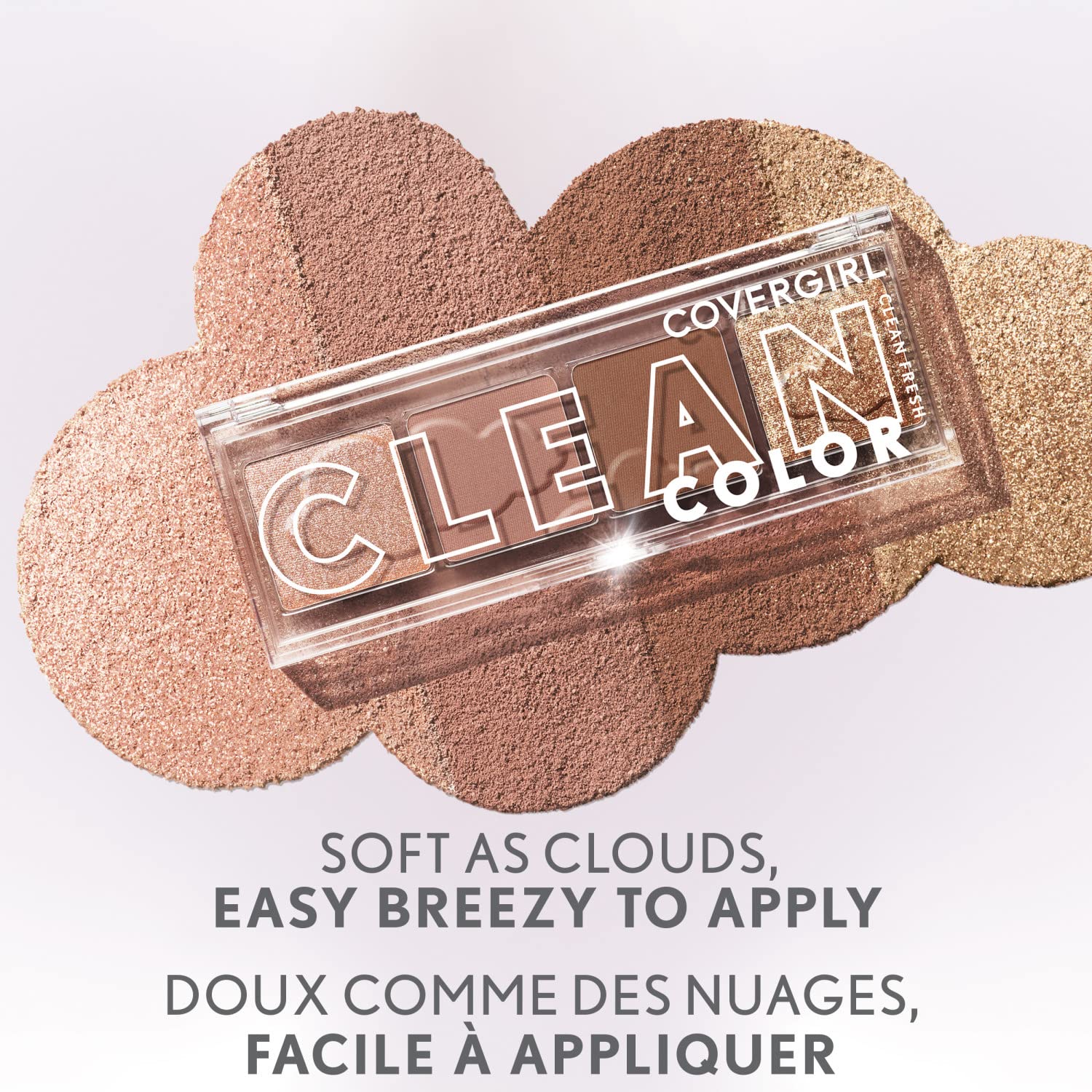 COVERGIRL Clean Fresh Clean Color Eyeshadow Palette, Shimmer Finish, Vegan Formula - Midnight Sky, 4g (0.14 oz) - Image 6