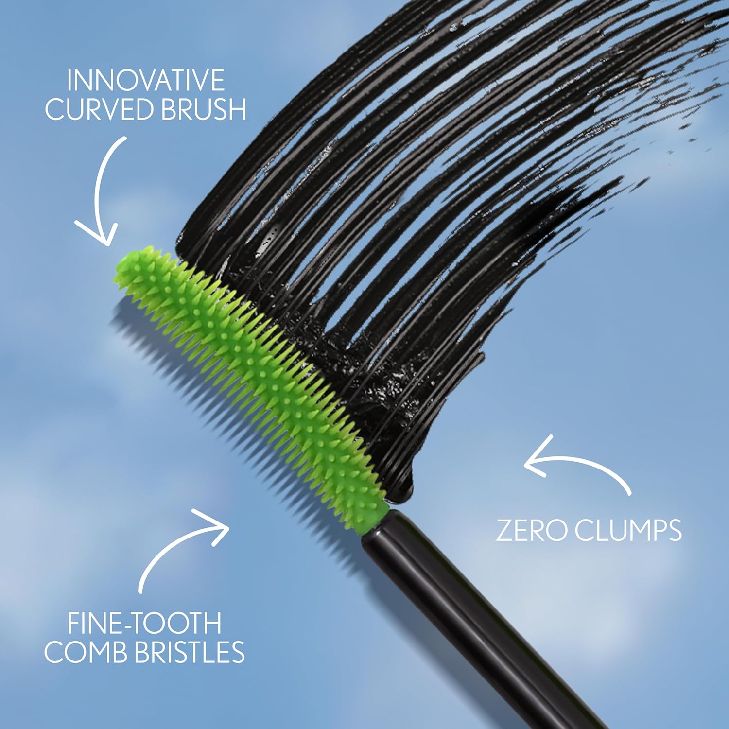 COVERGIRL Clump Crusher Mascara, 20X More Volume, Double Sided Brush, Long-Lasting Wear - 800 Very Black (Pack of 1) - Image 4