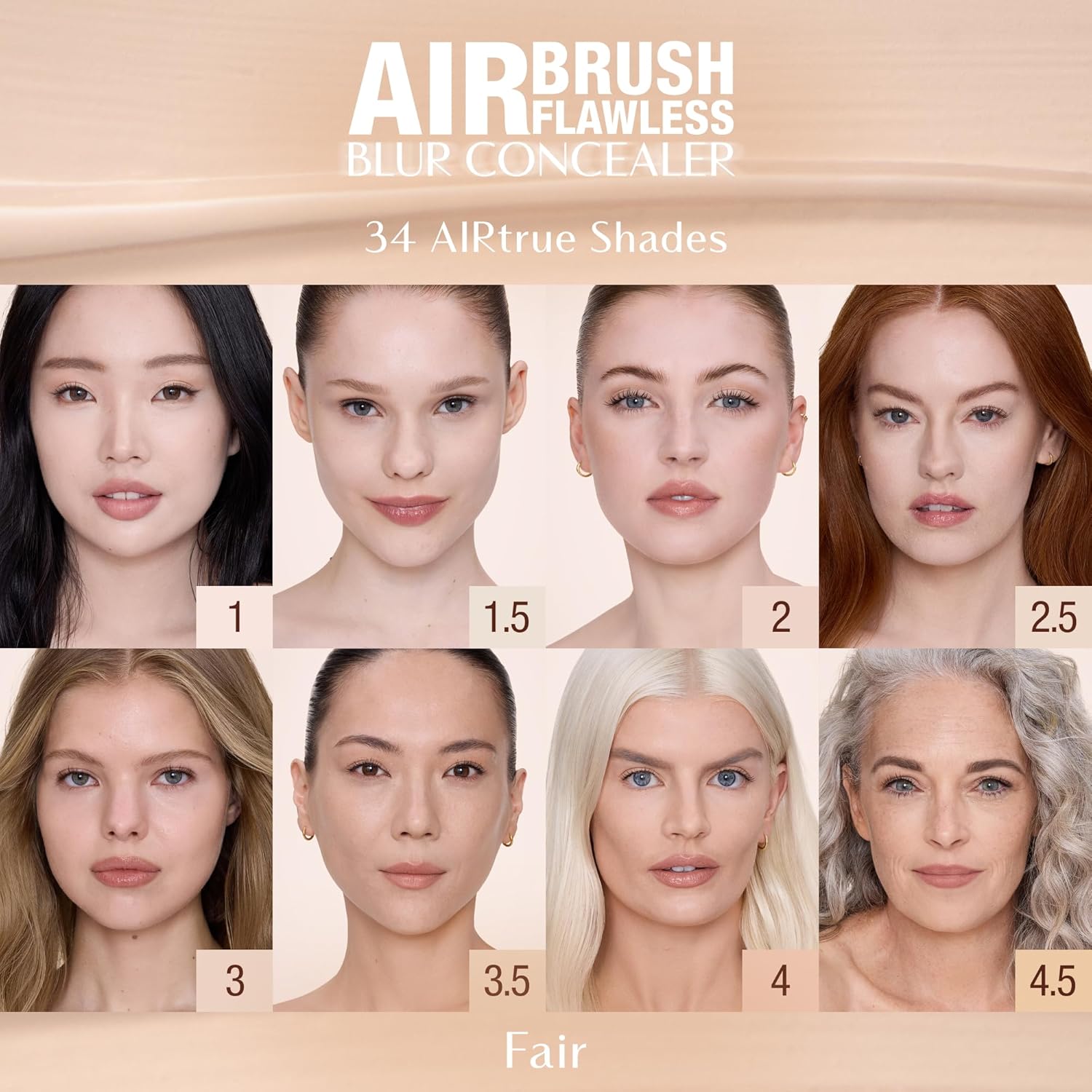 Charlotte Tilbury AIRbrush Flawless Blur Concealer - Longwear Concealer for Dark Circles, Blemishes, Redness & More - Hydrating, Crease-Proof & Full Coverage with a Natural Matte Finish - Image 8