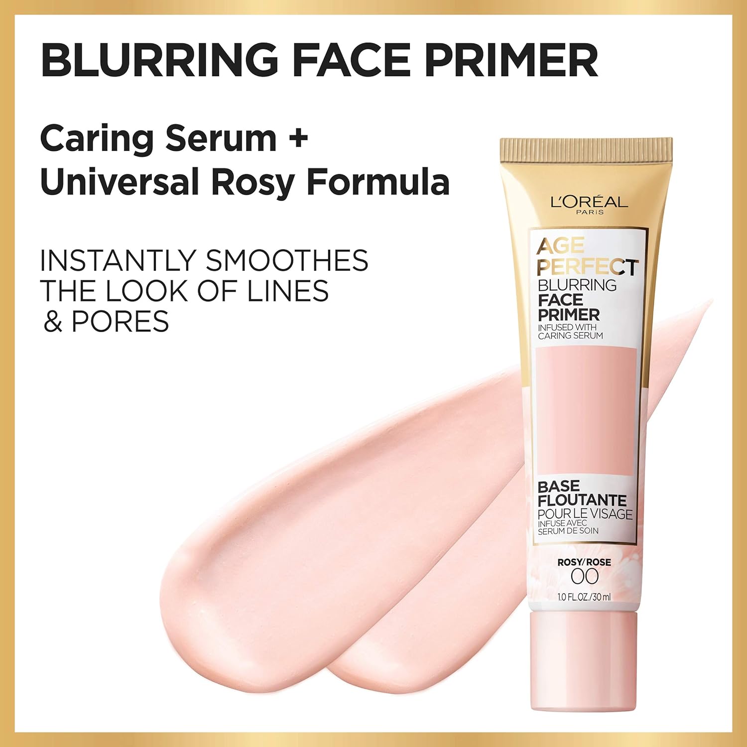 L'Oreal Paris Age Perfect Face Blurring Primer Infused with Caring Serum Smoothes Liners and Pores - Image 3