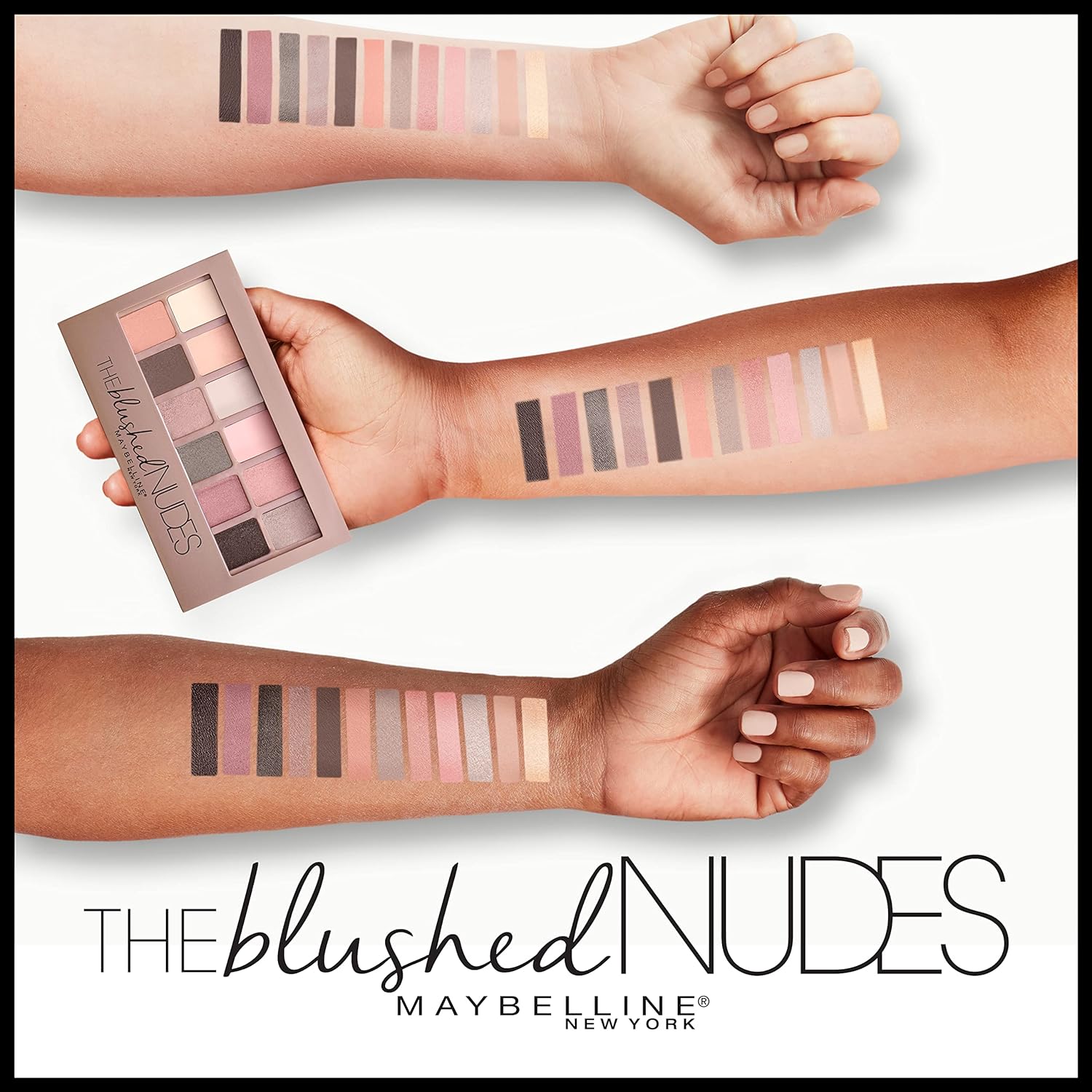 Maybelline The Blushed Nudes Eyeshadow Palette Makeup, 12 Pigmented Matte & Shimmer Shades, Blendable Powder, 1 Count - Image 5