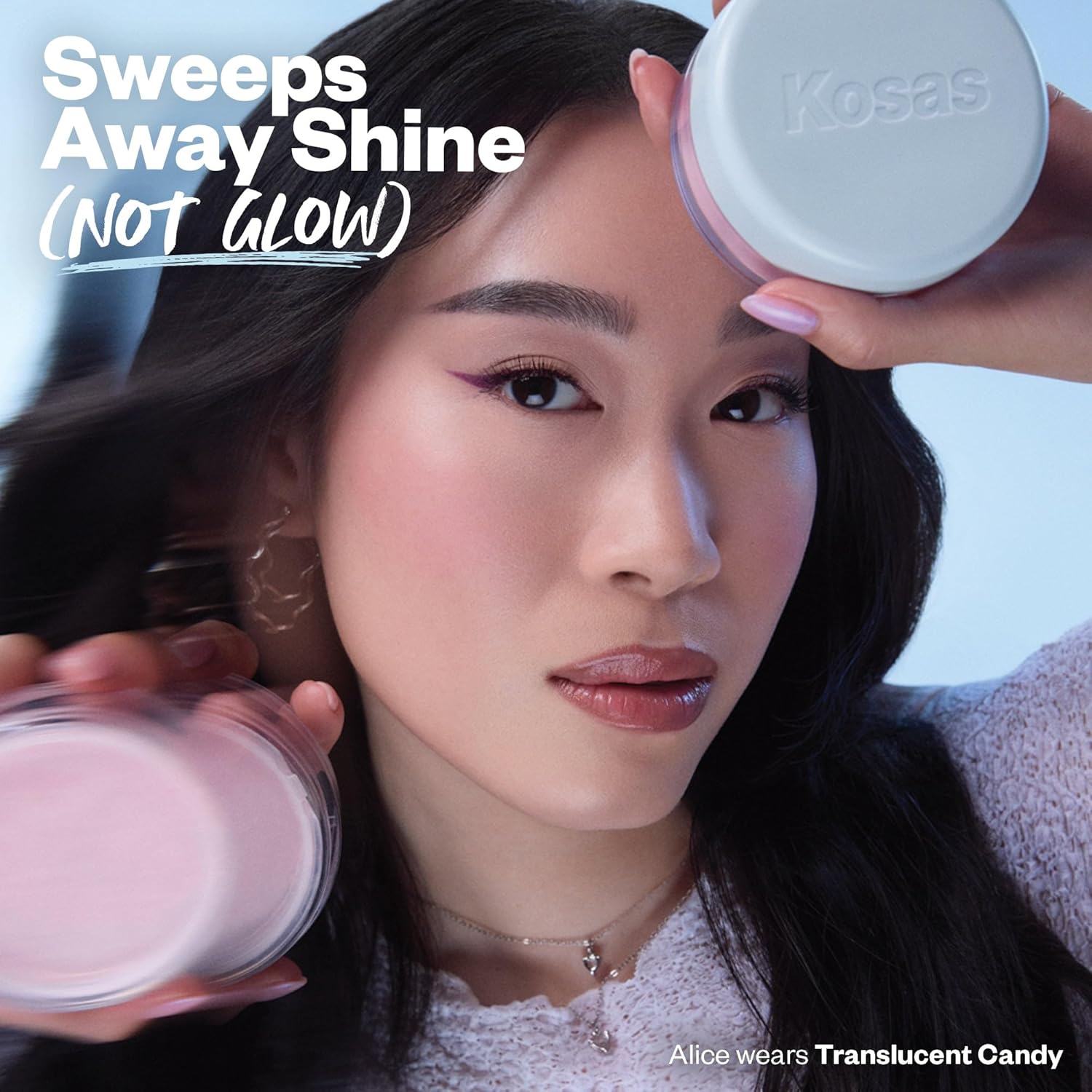 Kosas Cloud Set Loose Powder – Translucent Setting + Blurring Talc-Free Face Powder in Translucent Candy (Ultra Sheer Pink) - Image 8