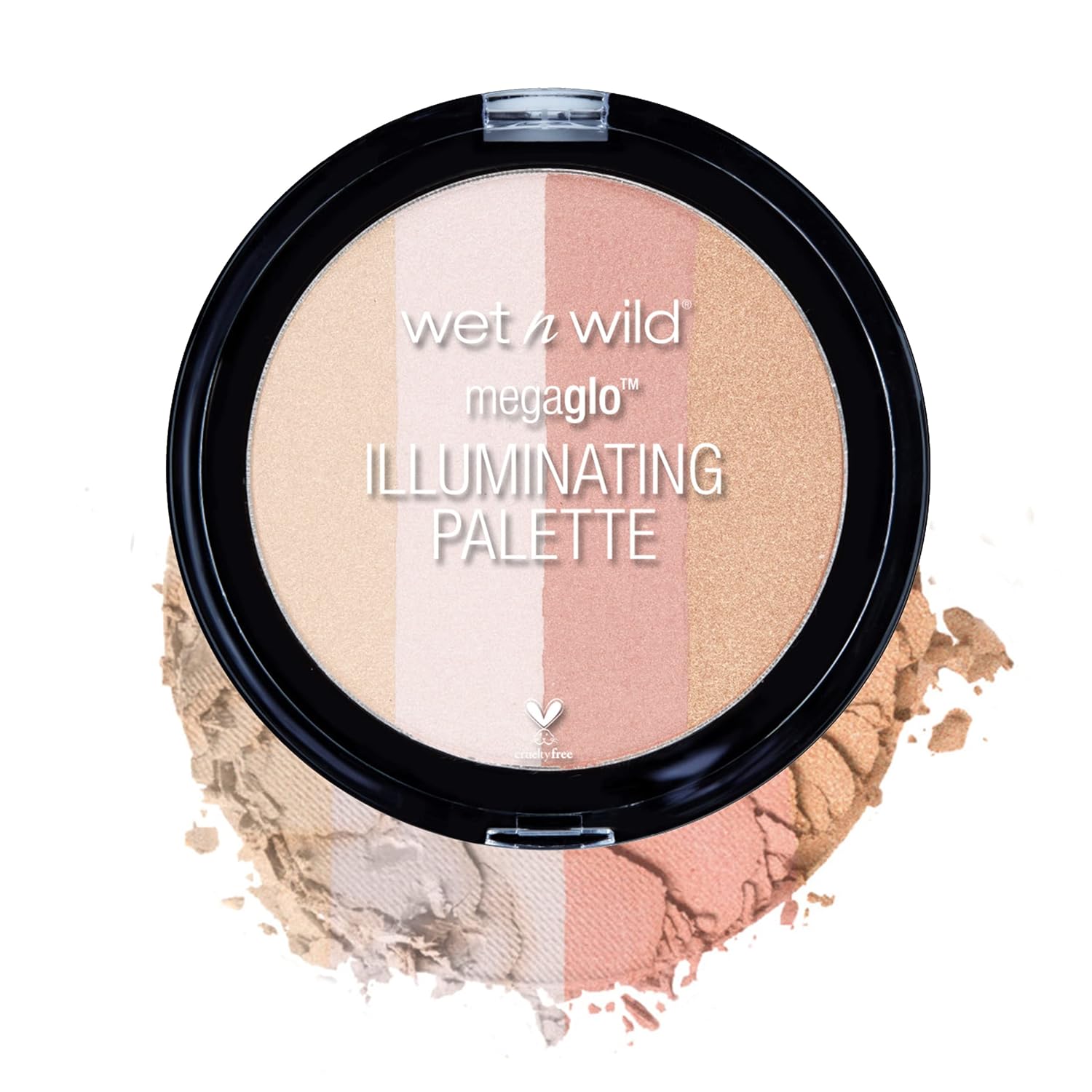 wet n wild MegaGlo Illuminating Blush Makeup Powder Palette, Catwalk Pink, Highlighter Face Make Up - Image 2