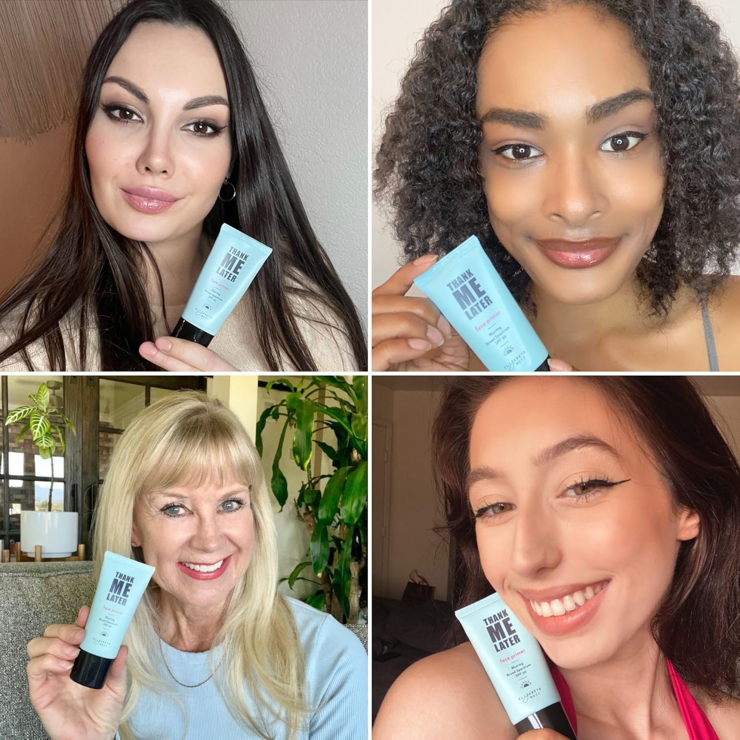 Elizabeth Mott Thank Me Later Blurring Face Primer SPF 30 – Lightweight, Hydrating Makeup Primer - Smooths Fine Lines & Wrinkles for a Soft-Focus Finish – Mineral-Based, Cruelty-Free Formula – 30g - Image 5