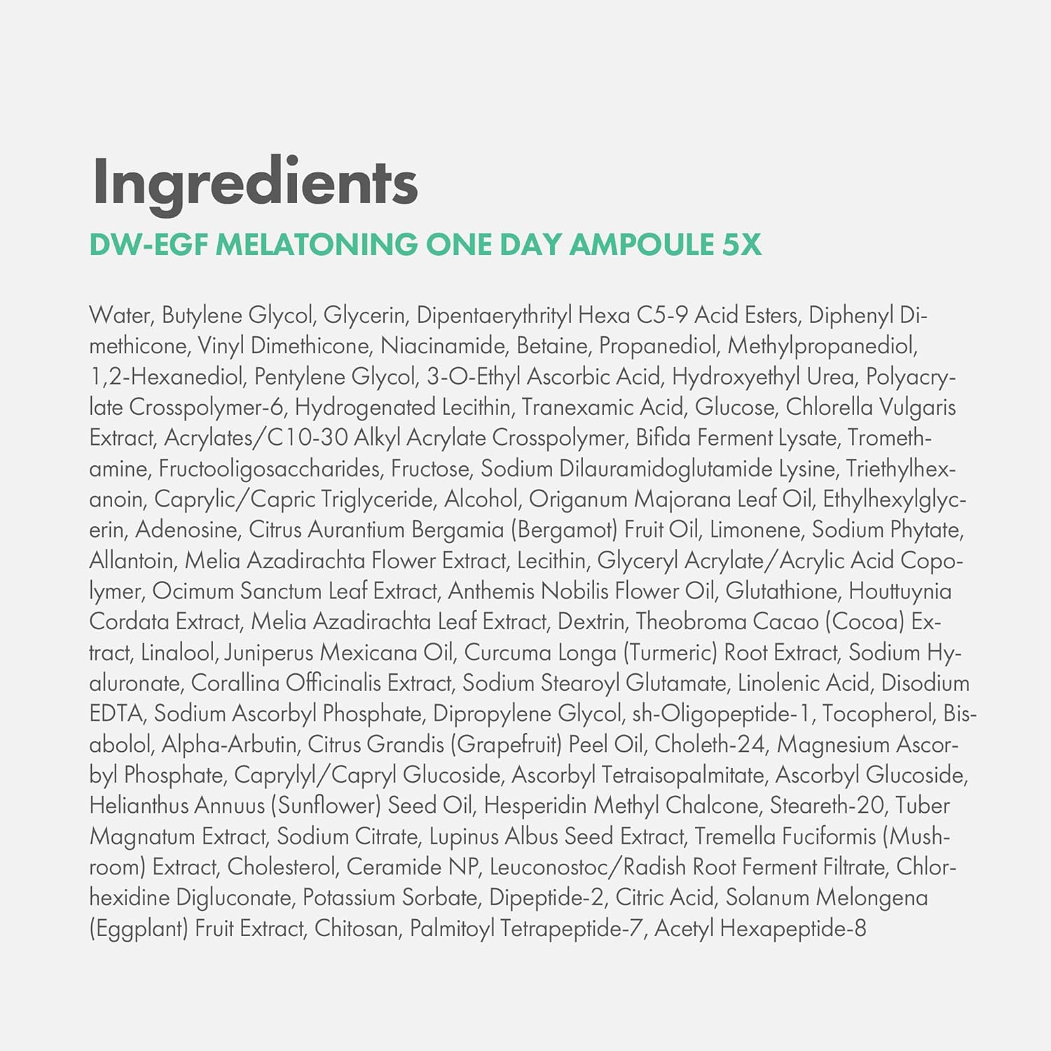 Easydew DW-EGF Melatoning Ampoule 5X - Hydrating Dark Spot Serum with Niacinamide & Glutathione for Uneven Skin - Fast Absorbing Day & Night Ampoule Korean Skin Care (Pump 0.27 fl oz, EGF 5X) - Image 9