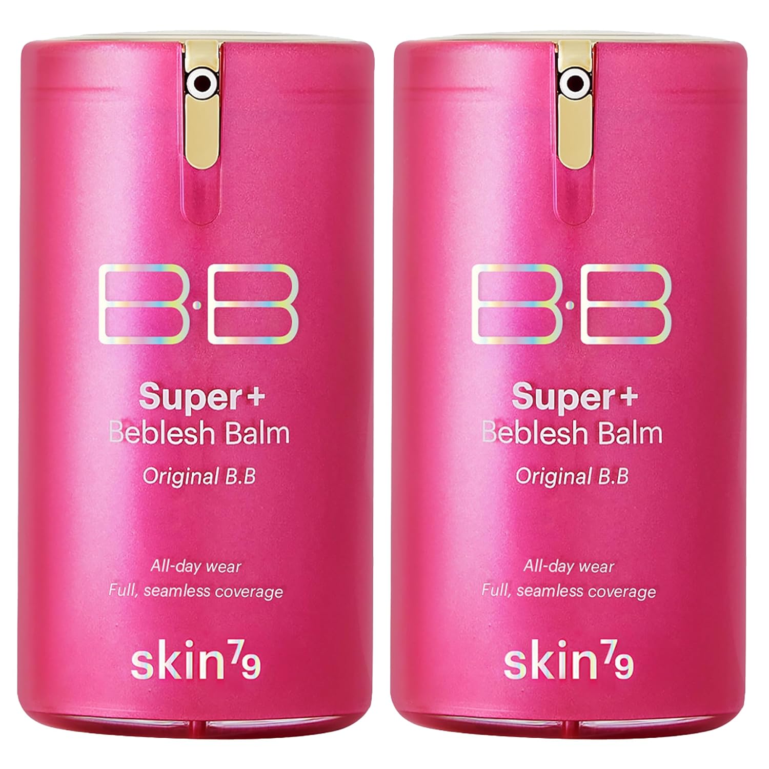 SKIN79 Super Plus Beblesh Balm Pink BB Cream 40g, 2 Pack, US Version K Beauty Flawless Radiant Base Foundation Makeup Blemish Cover Tinted Moisturizer Pink 21 color - Image 2