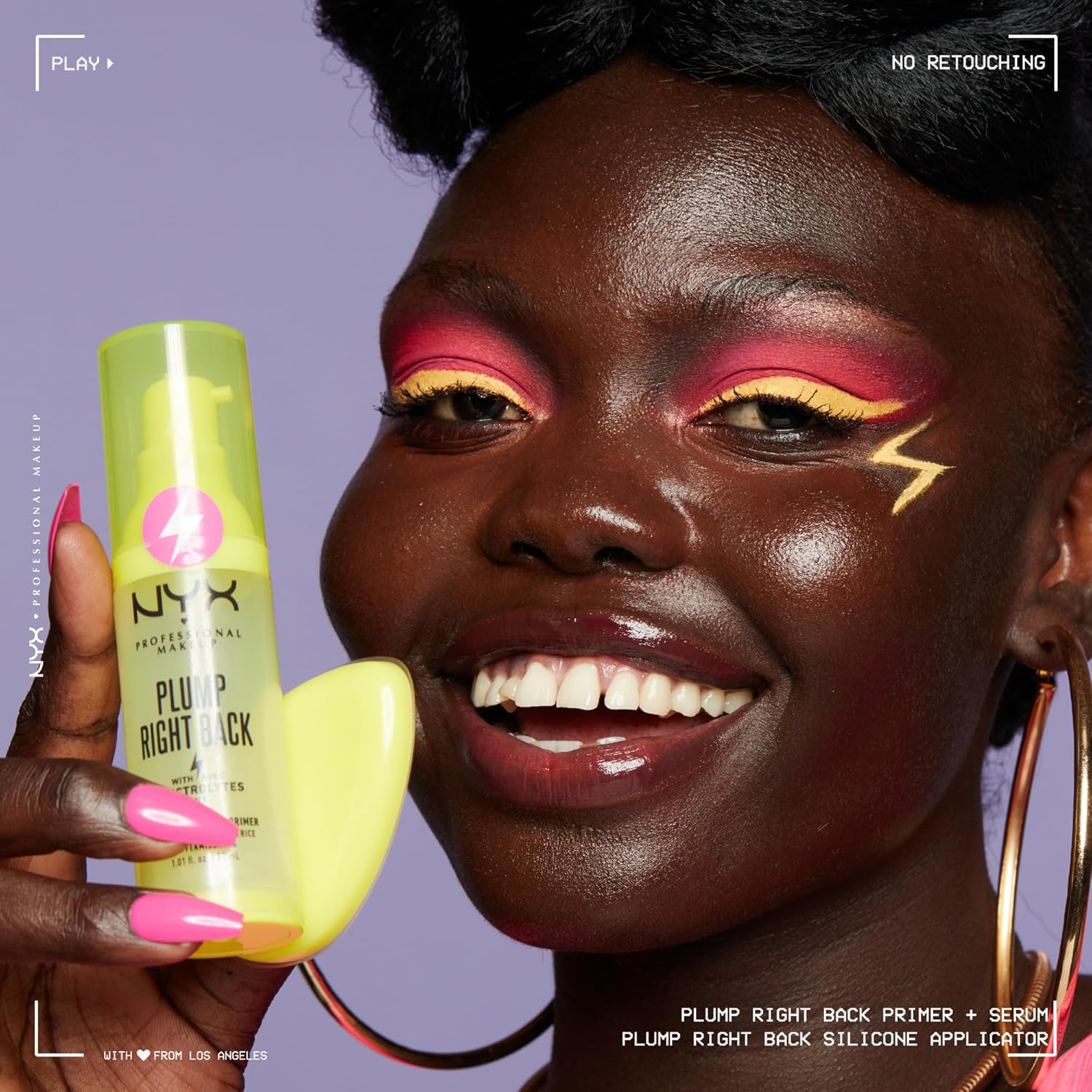 NYX PROFESSIONAL MAKEUP Plump Right Back Plumping Serum & Primer, With Hyaluronic Acid - Image 6