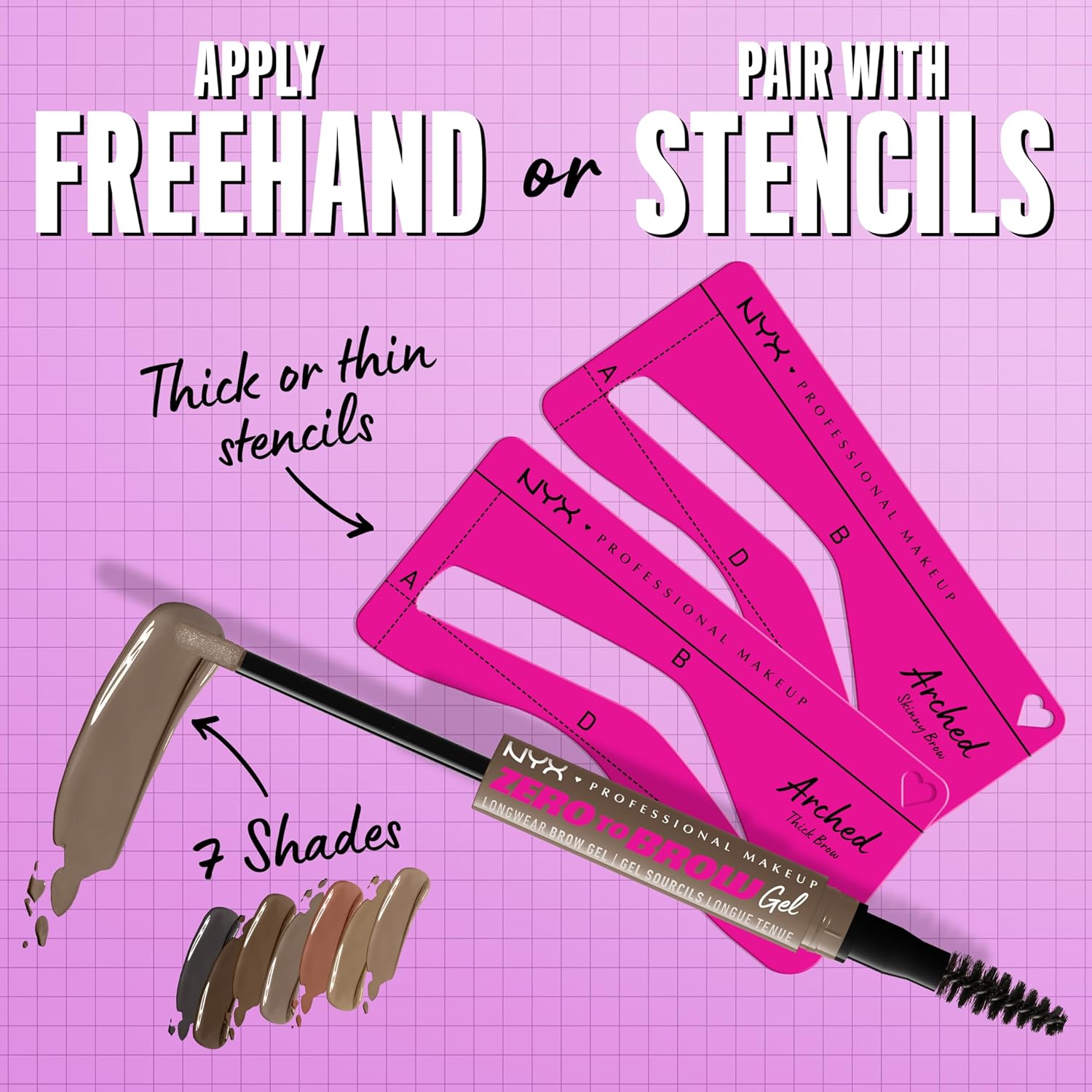 NYX PROFESSIONAL MAKEUP Zero to Brow, Longwear Eyebrow Gel, Ash Brown - Image 6