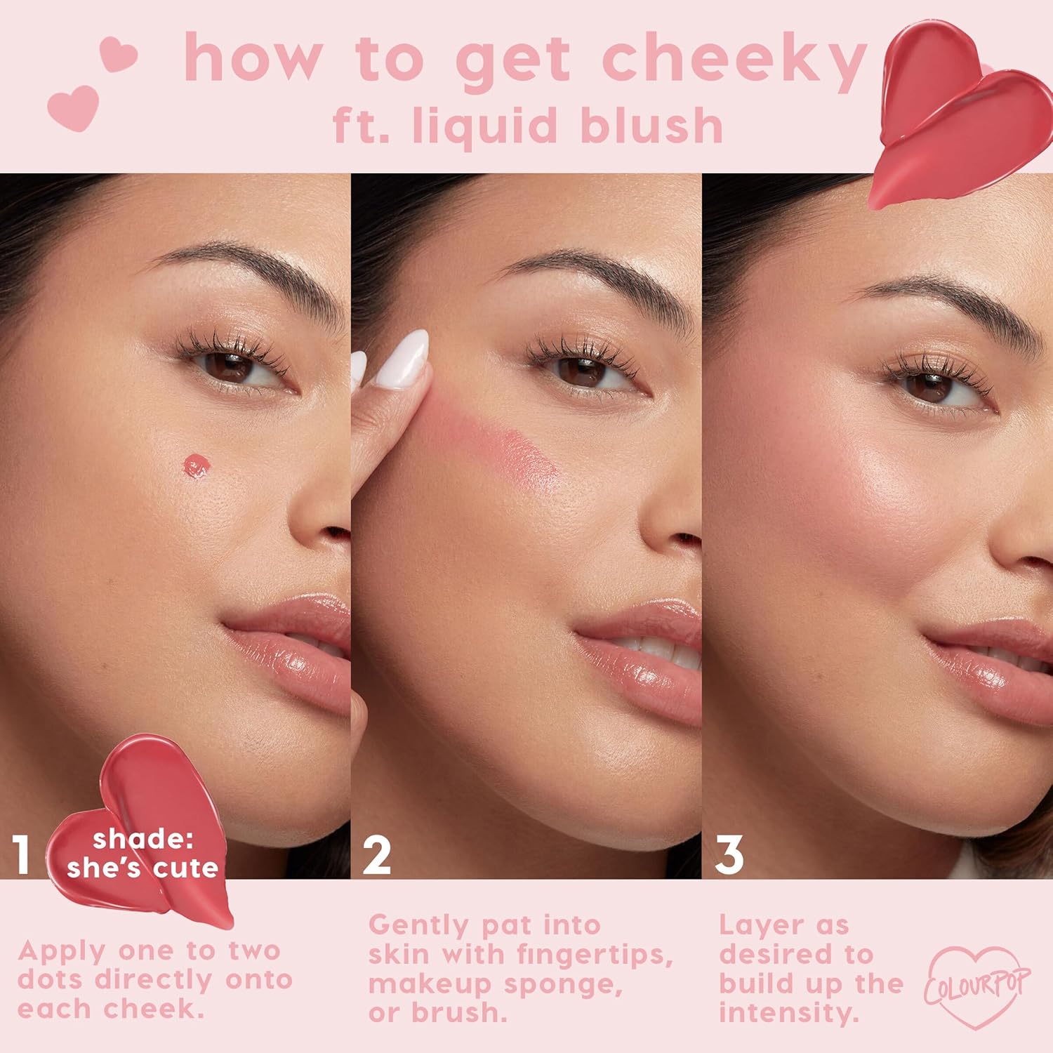 ColourPop Weightless Liquid Blush - Hydrating, Liquid Blush for Cheeks - Glowy Summer Makeup with Hyaluronic Acid for a Healthy Glow - Designed with a Doe Foot Applicator - She's Cute (0.30 oz) - Image 7