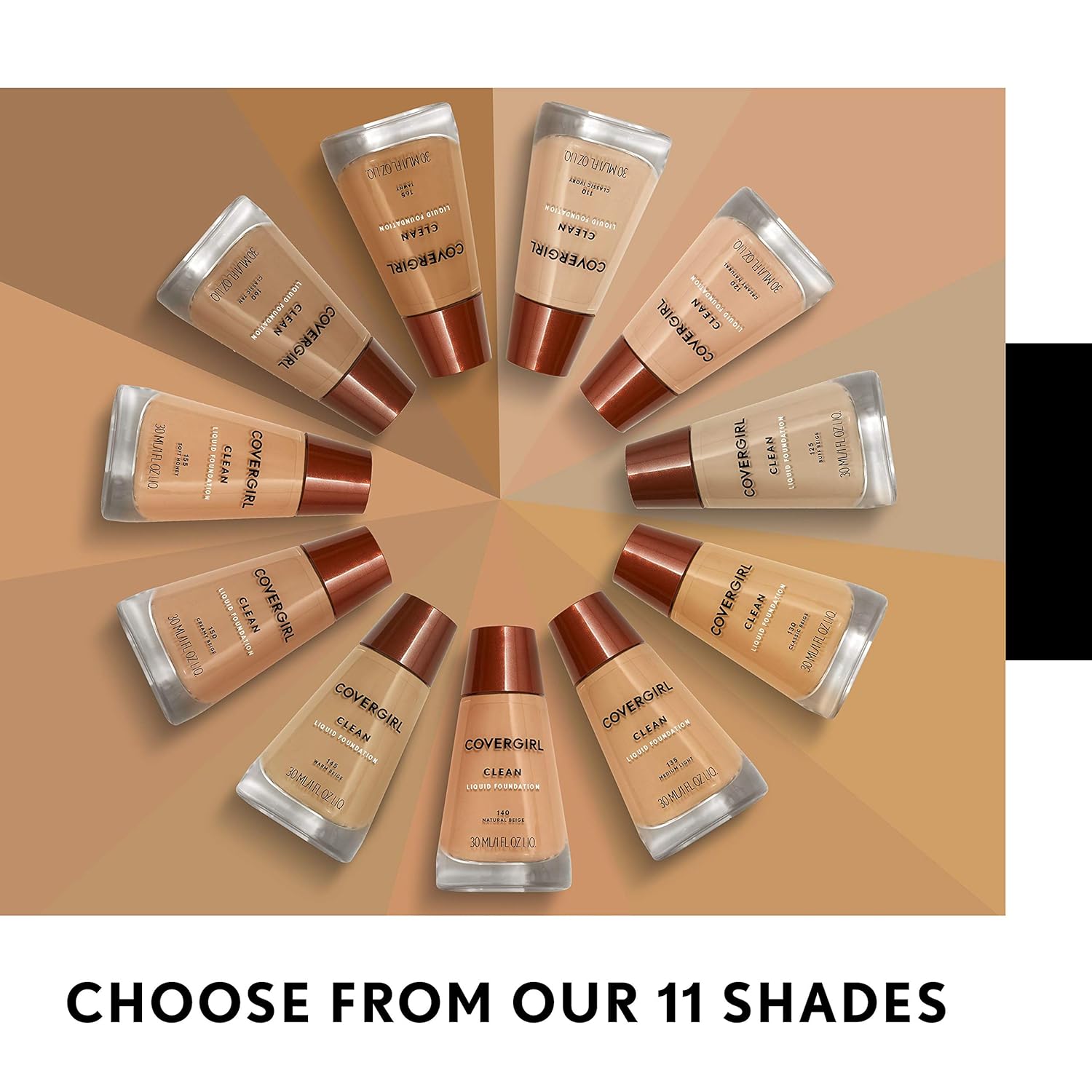 COVERGIRL Clean Makeup Foundation Tawny 165, 1 oz (packaging may vary) - Image 8