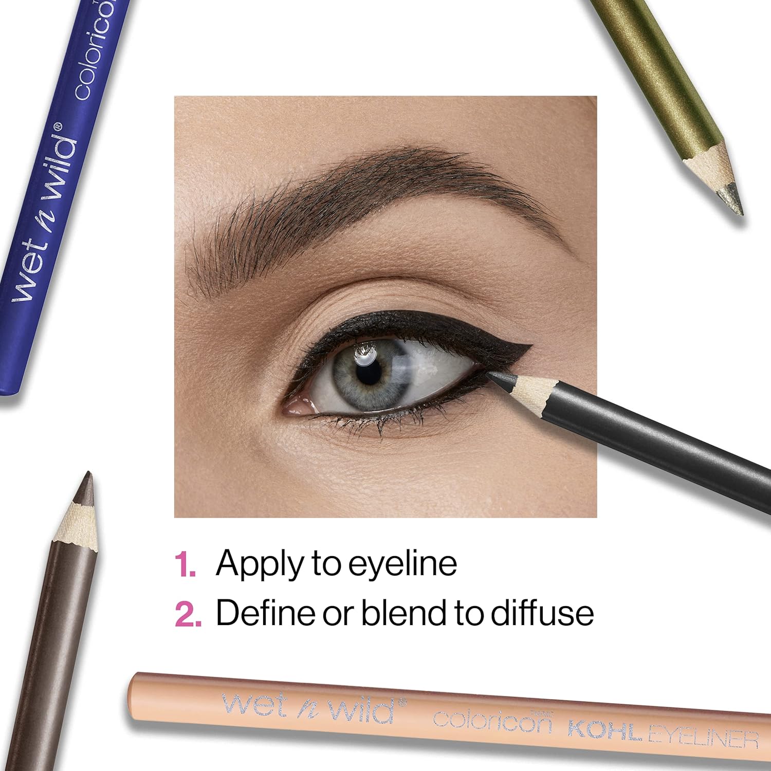 wet n wild Color Icon Kohl Eyeliner Pencil - Rich Hyper-Pigmented Color, Smooth Creamy Application, Long-Wearing Matte Finish Versatility, Cruelty-Free - Baby's Got Black - Image 8