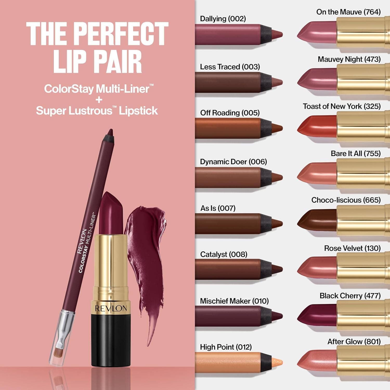 Revlon ColorStay Multi-Liner, Creamy Formula, Multiuse For Lips, Eyes & Face, Precision Brush for Easy Blending, 008 Catalyst - Image 15