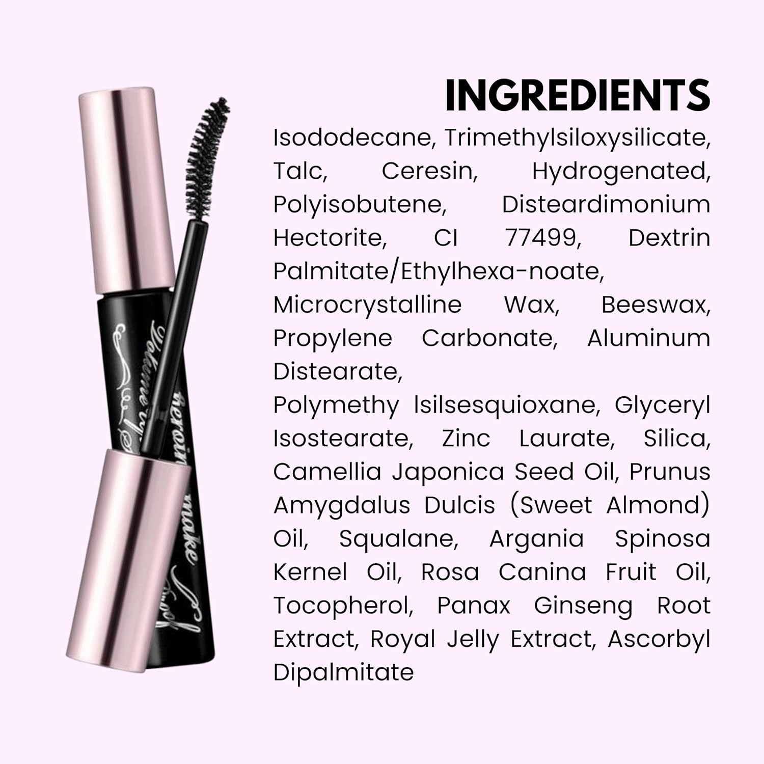 HEROINE MAKE by KISSME Volumizing Mascara Waterproof & Curvy Brush for Eye Makeup | Waterproof Mascara Volume & Length by Defining Fiber for Long-lasting Natural Eyelash Look, from Japan, Black, 1 EA - Image 7