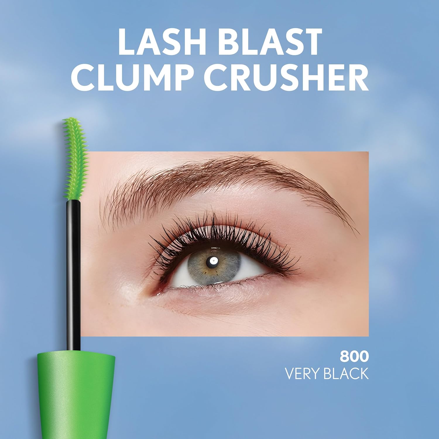 COVERGIRL Clump Crusher Mascara, 20X More Volume, Double Sided Brush, Long-Lasting Wear - 800 Very Black (Pack of 1) - Image 5