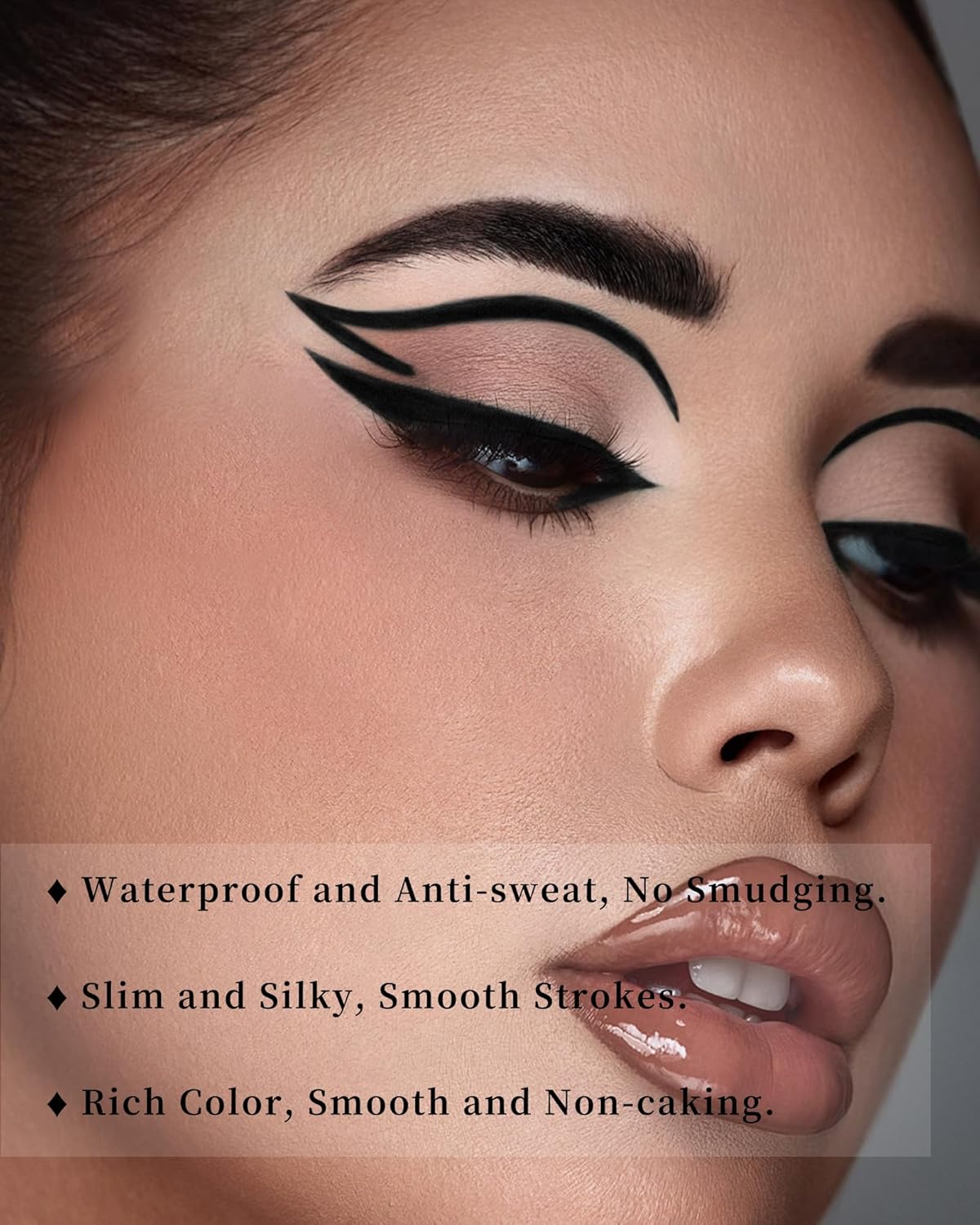 Black Gel Eyeliner for Older Women,Gel Eye Liner Pencil Waterproof Smudgeproof,Matte Cream Eyeliner Waterline with Sharpener Retractable Eyebrow Liner Makeup Pen Mature Women Sensitive Eye 1 Pc - Image 6