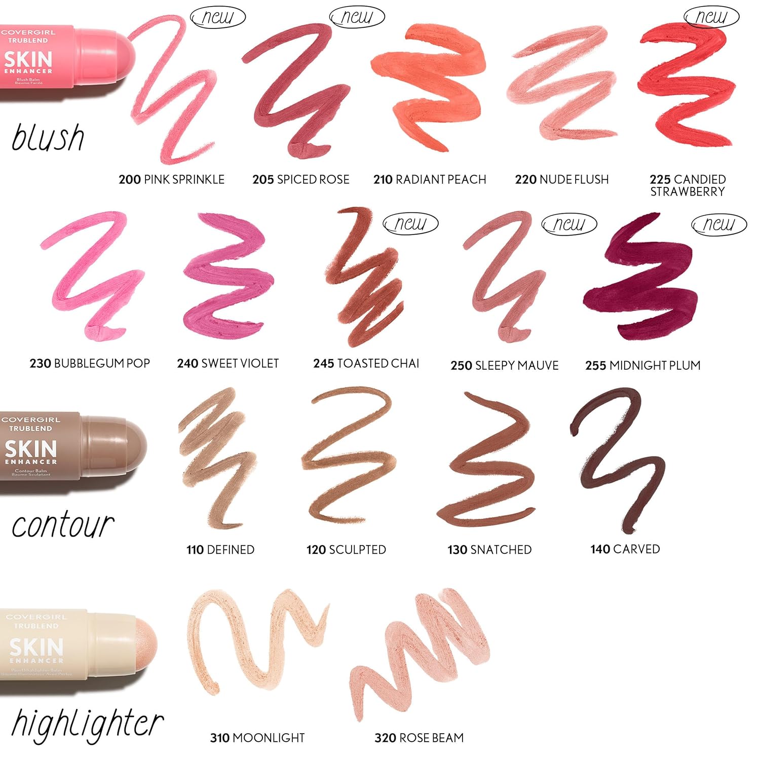 CoverGirl Trublend Skin Enhancer Contour Stick Balm, 110 Defined Contour, Vegan Formula, Easy to Use, Glides on Effortlessly, Non-Greasy, Doesn't Crease, 0.21oz - Image 7