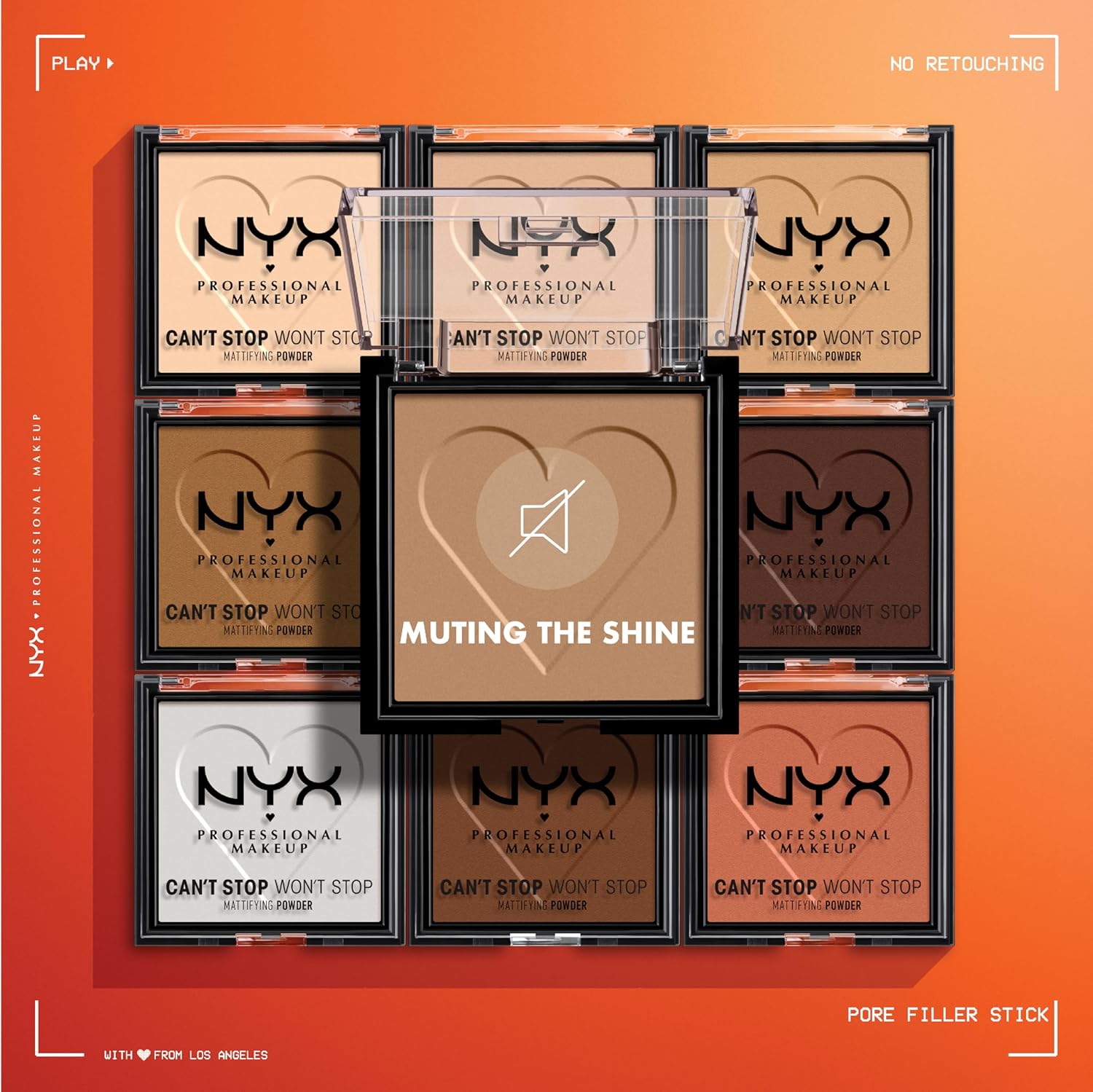 NYX PROFESSIONAL MAKEUP Can't Stop Won't Stop Mattifying Pressed Powder - Light Medium - Image 5