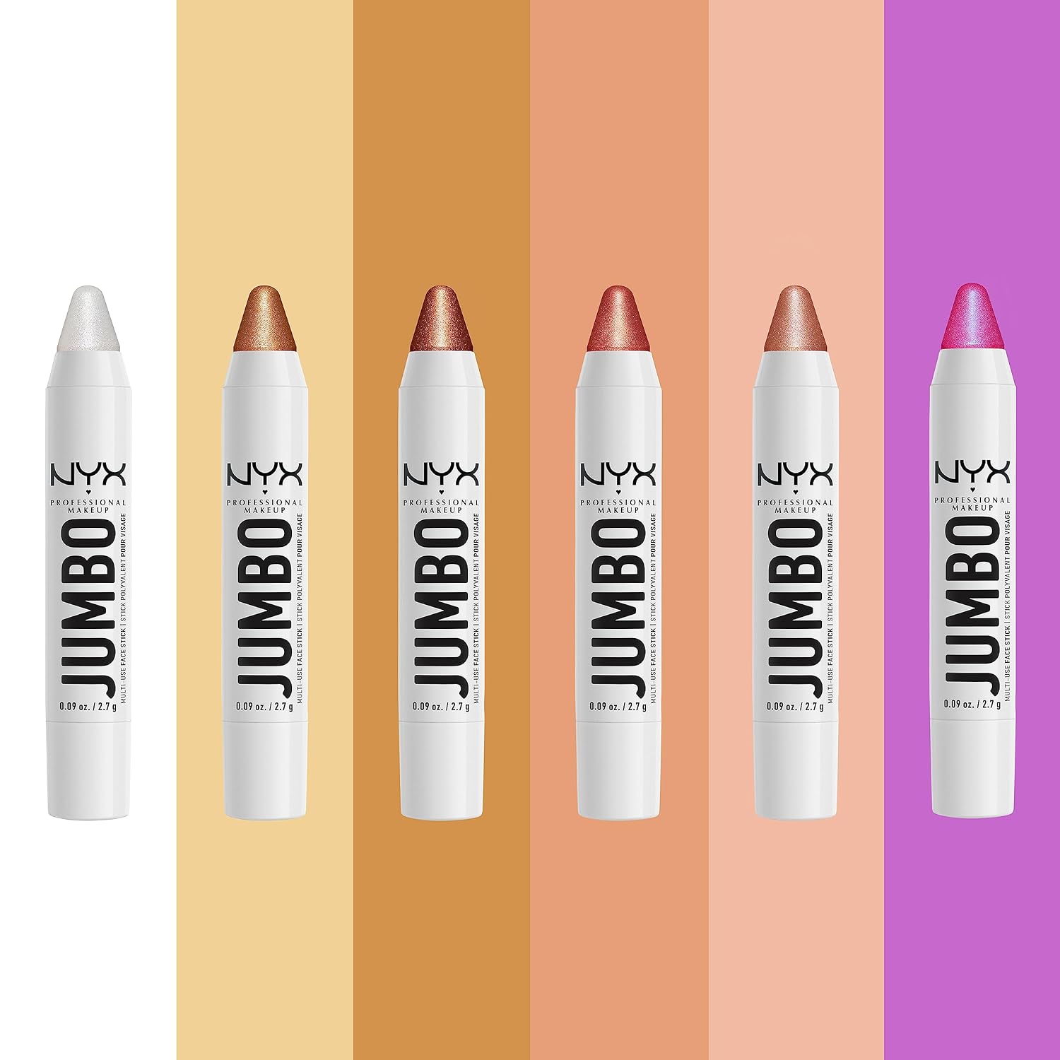 NYX PROFESSIONAL MAKEUP, Jumbo Multi-Use Face Highlighter Stick - Vanilla Ice Cream - Image 10