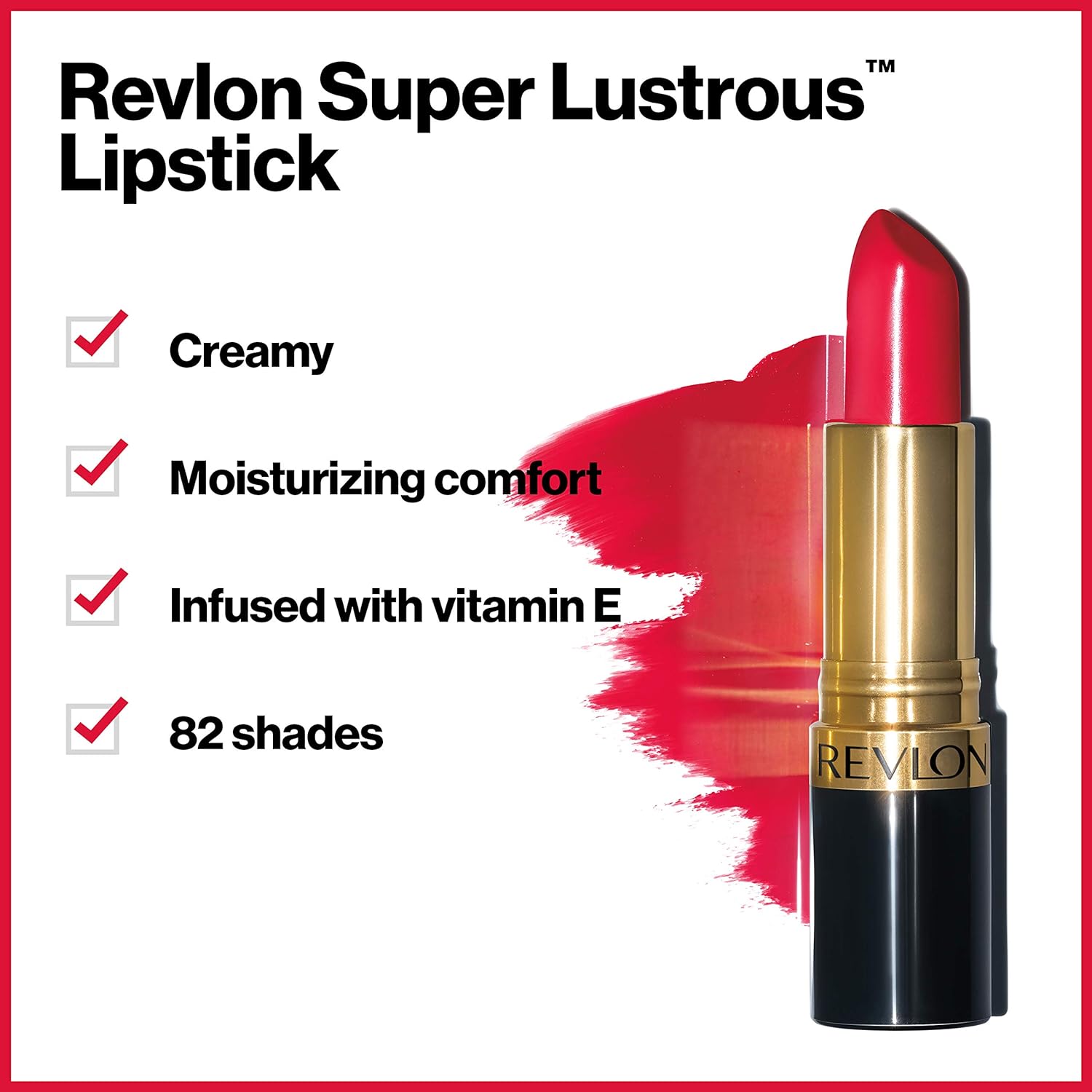 Revlon Super Lustrous Lipstick, Creamy Formula For Soft, Fuller-Looking Lips, Moisturized Feel, 467 Plum Baby, 0.15 oz - Image 4