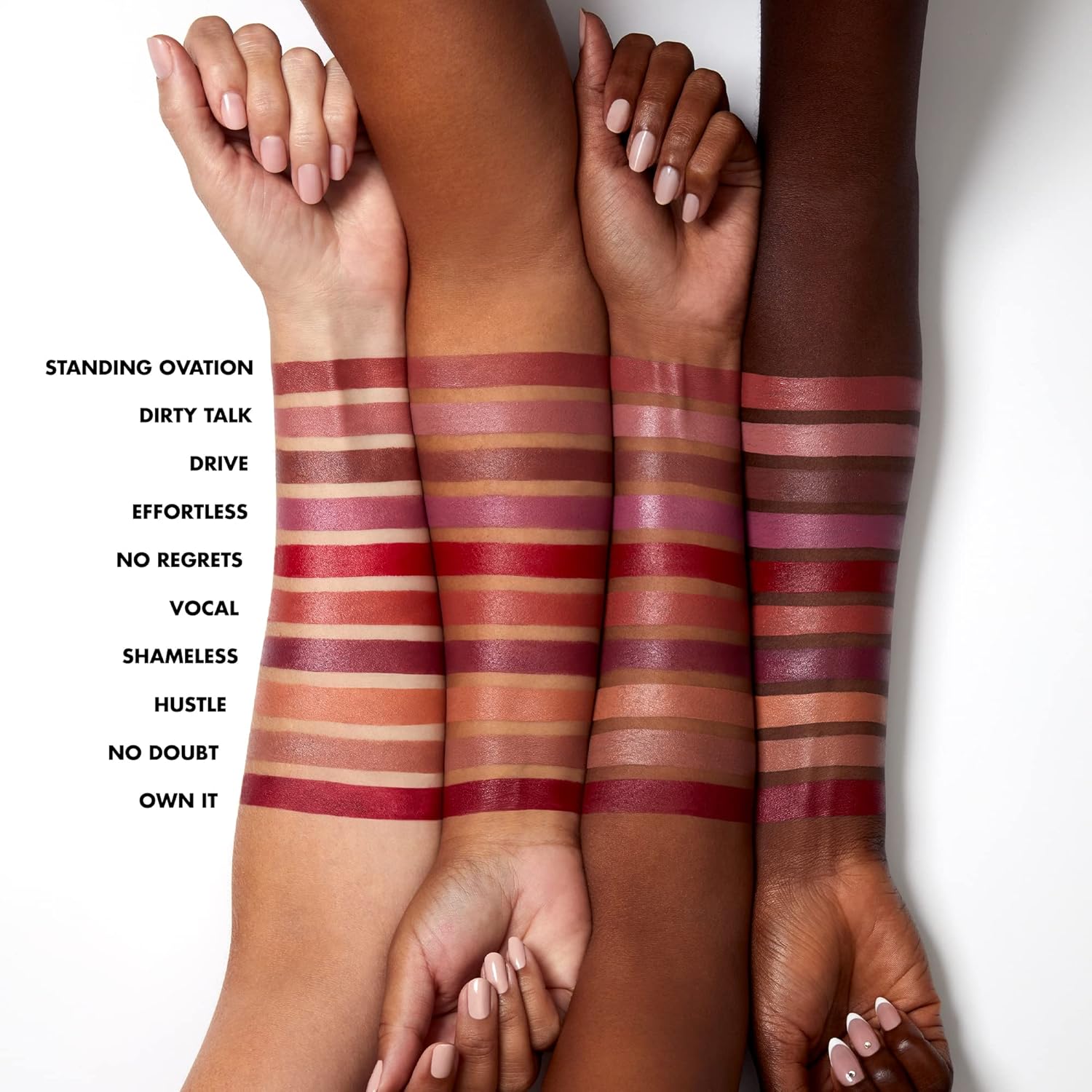 e.l.f. O Face Satin Lipstick, Richly Pigmented, Nourishing & Long-Lasting Creamy Lipstick, Infused With Jojoba, Vegan & Cruelty-Free, No Regrets - Image 4