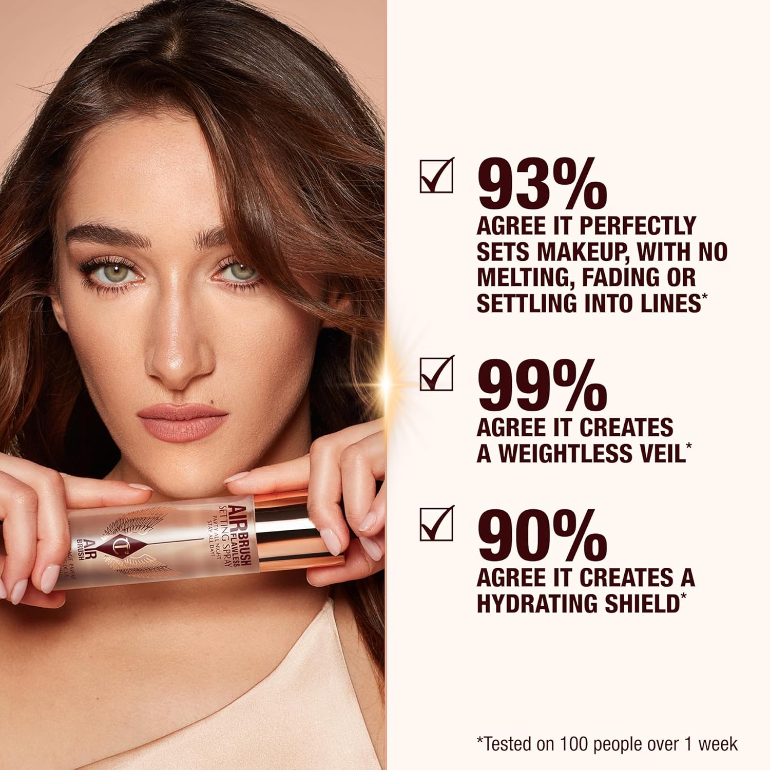 Charlotte Tilbury Airbrush Flawless Setting Spray - Gift Set Essential - Ultra-Fine Mist to Prime & Set Makeup - Perfect for Pairing with Other Skincare & Makeup Favorites - Image 4