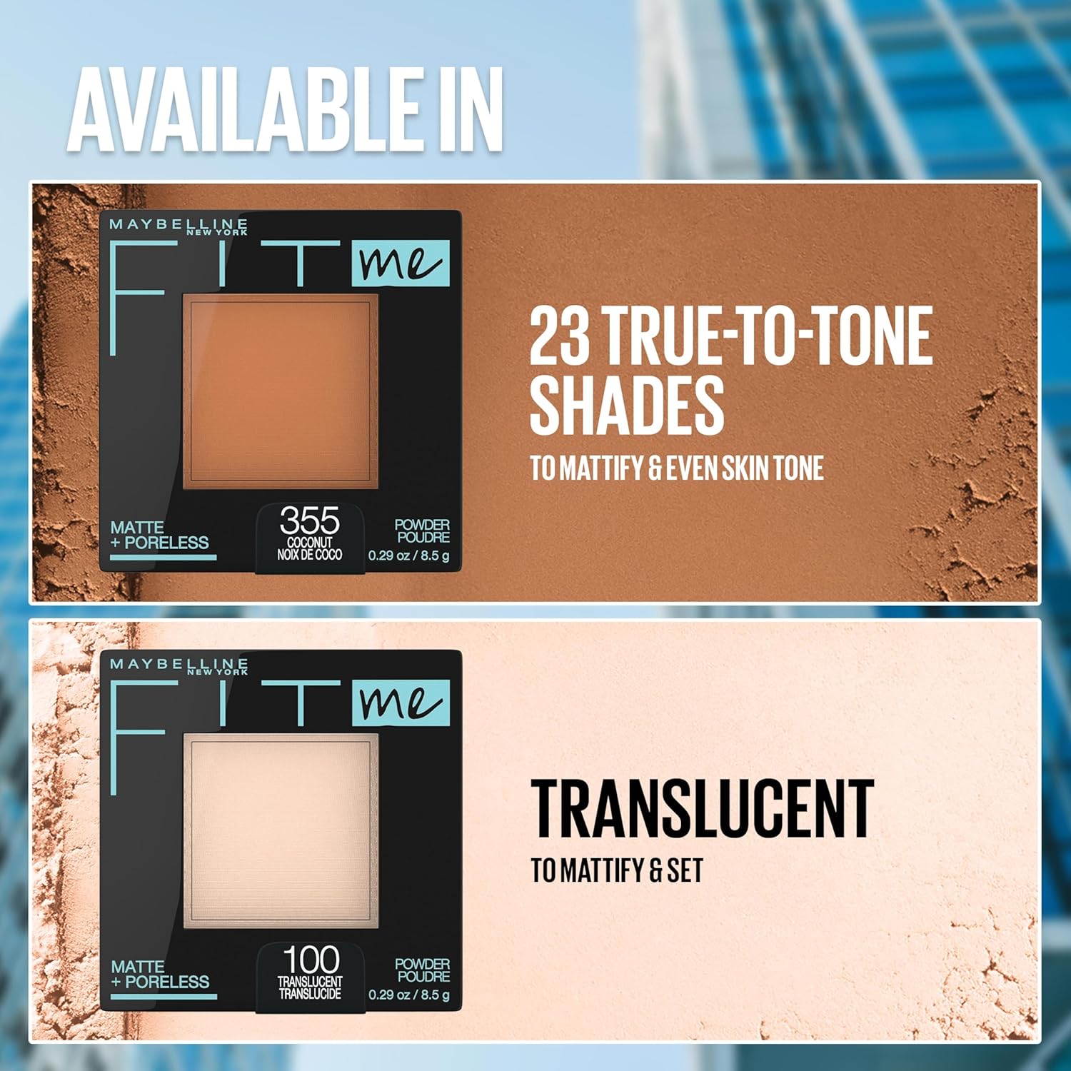 Maybelline Fit Me Matte + Poreless Pressed Face Powder Makeup & Setting Powder, Coconut, 1 Count - Image 8