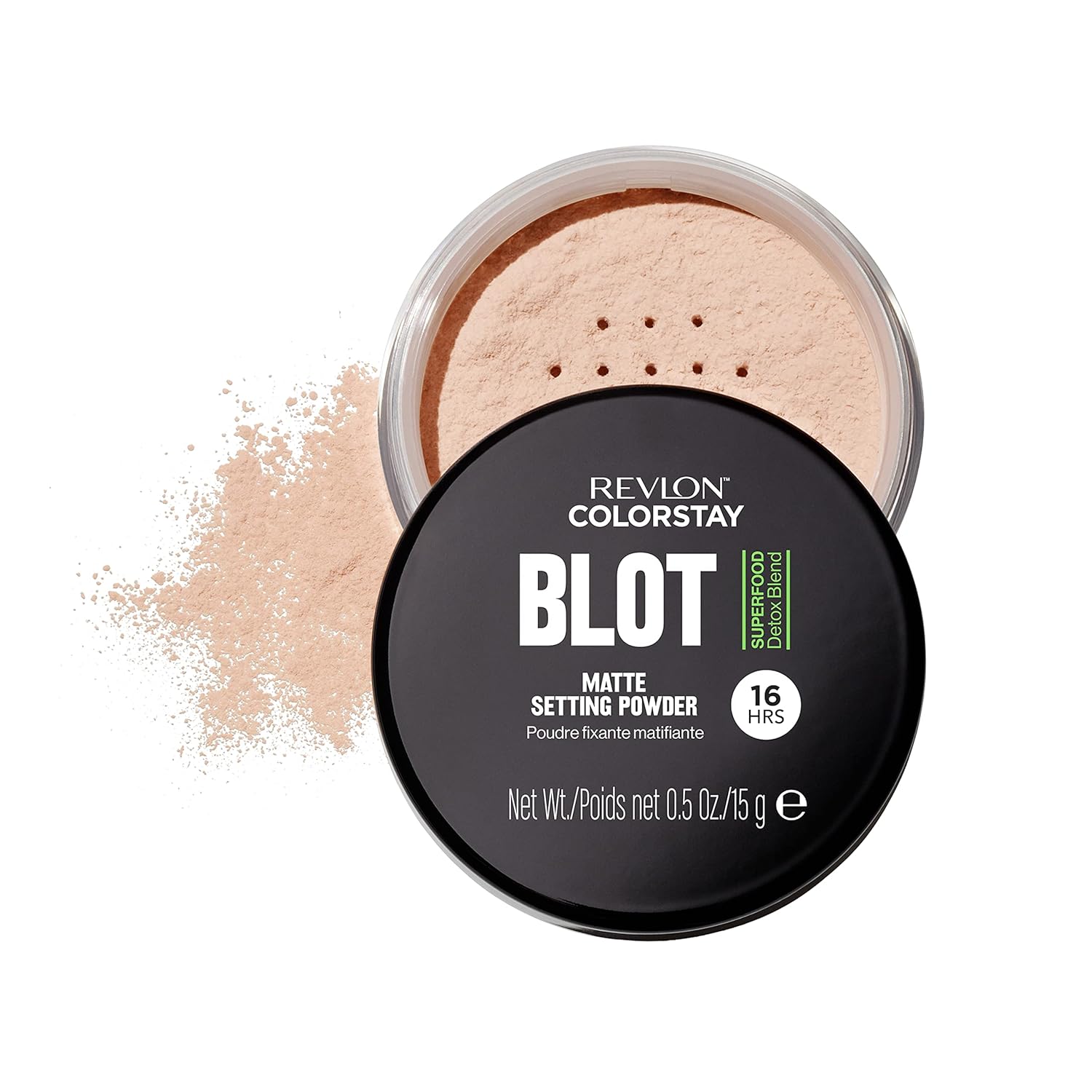 Revlon ColorStay Blot Face Makeup Setting Powder, Mattifying, Blurring & Oil Absorbing, Absorbs Sebum, Blurs Imperfections and Reduces Pore Appearance, 0.5 Oz - Image 3