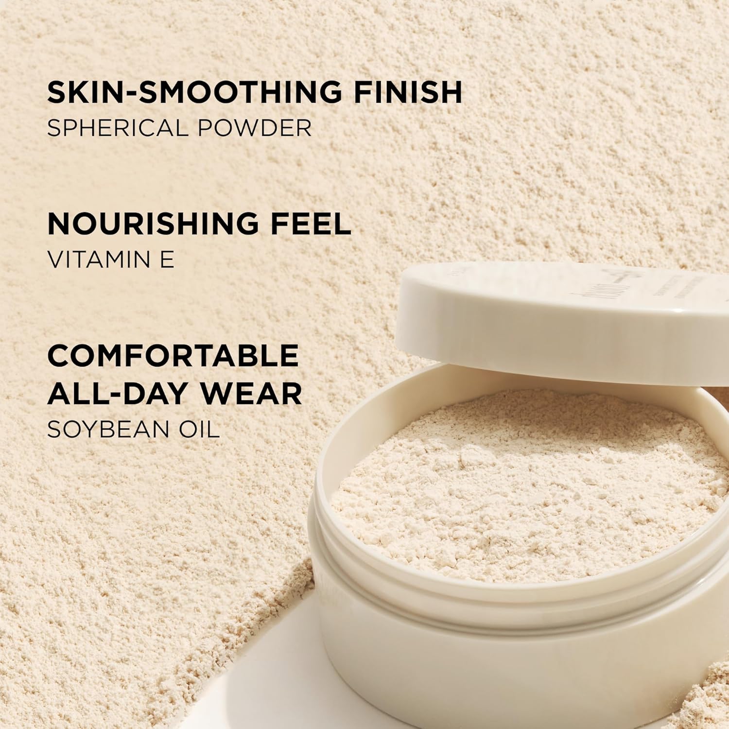 HALEYS Re-touch Setting Powder VEGAN + CRUELTY-FREE, Ultra-Blurring, Lightweight, Non-Caking, Nourishes, Smoothens for Filter-Like Finish, Soft Focus Translucent Loose Powder (Honey Shade) - Image 5