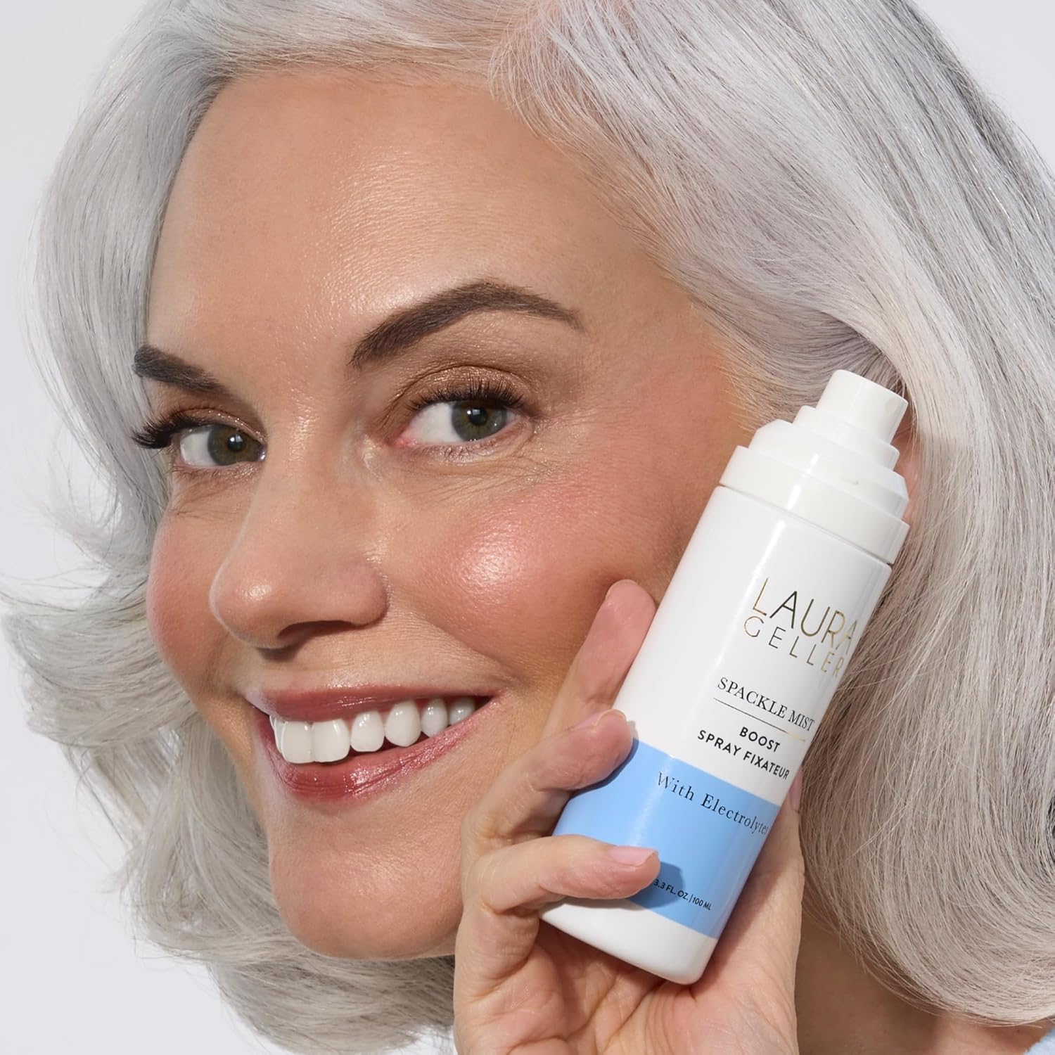 LAURA GELLER NEW YORK Spackle Mist Boost Setting Spray with Electrolytes - Long-Lasting Makeup Spray with Blue Light Protection - Dewy Skin Makeup Setting Spray - Image 6