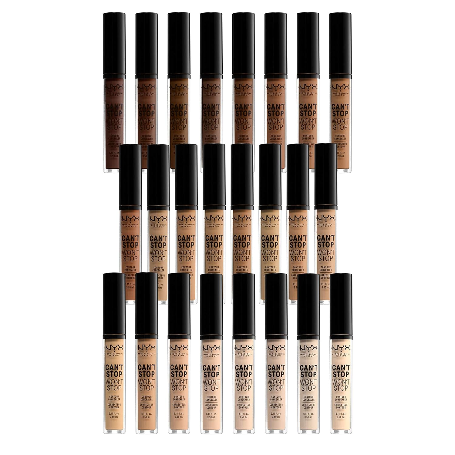 NYX PROFESSIONAL MAKEUP Can't Stop Won't Stop Contour Concealer, 24h Full Coverage Matte Finish - Natural - Image 8