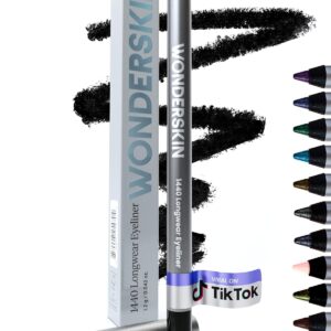 Wonderskin Eyeliner Pencil, 1440 Longwear Deep Black Eyeliner Pencil – Waterproof, Sharpenable & Smudge Proof (Liquorice)