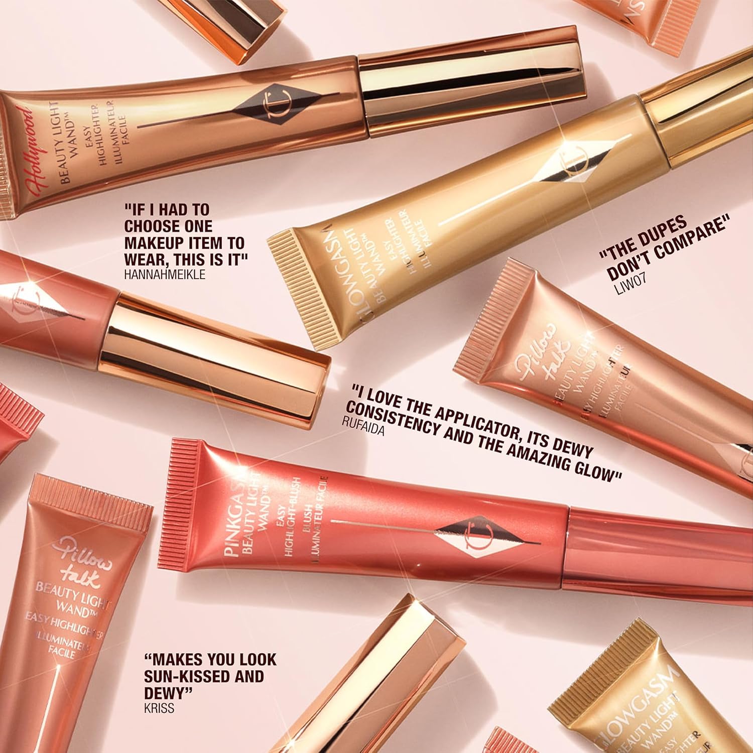 Charlotte Tilbury Beauty Light Wand Liquid Highlighter Makeup - Soft-Focus Highlighter & Blush for Cheeks - Pearlescent, Weightless Radiant Finish - Image 10