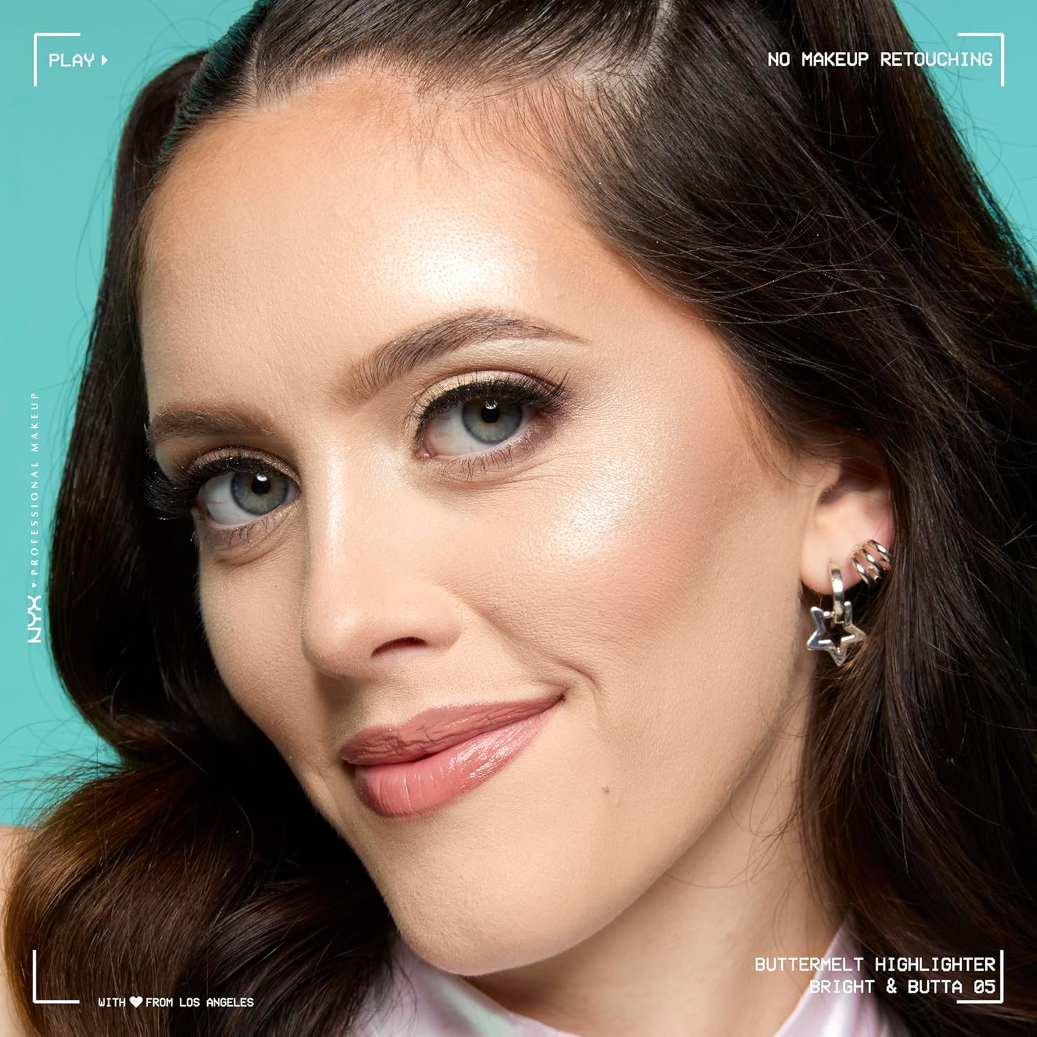 NYX PROFESSIONAL MAKEUP Buttermelt Highlighter, Powder Highlighter Makeup, With Up to 12H Wear and High Impact Glow - 05 Bright and Butta (Light Champagne) - Image 8