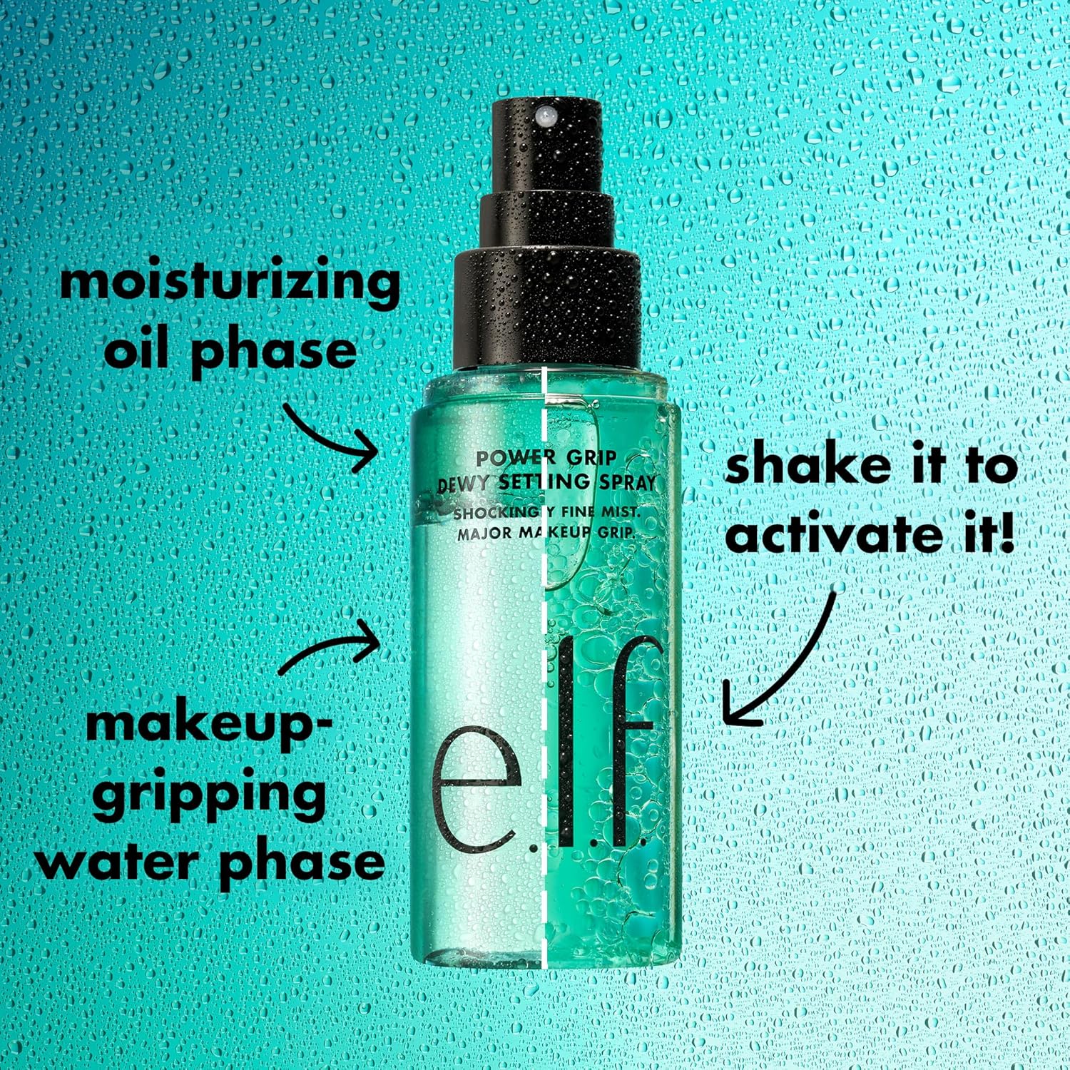 e.l.f. Power Grip Dewy Setting Spray, Ultra Fine Mist Made With Hyaluronic Acid, Grips Makeup For A Hydrated, Dewy Finish, Vegan & Cruelty-Free - Image 6